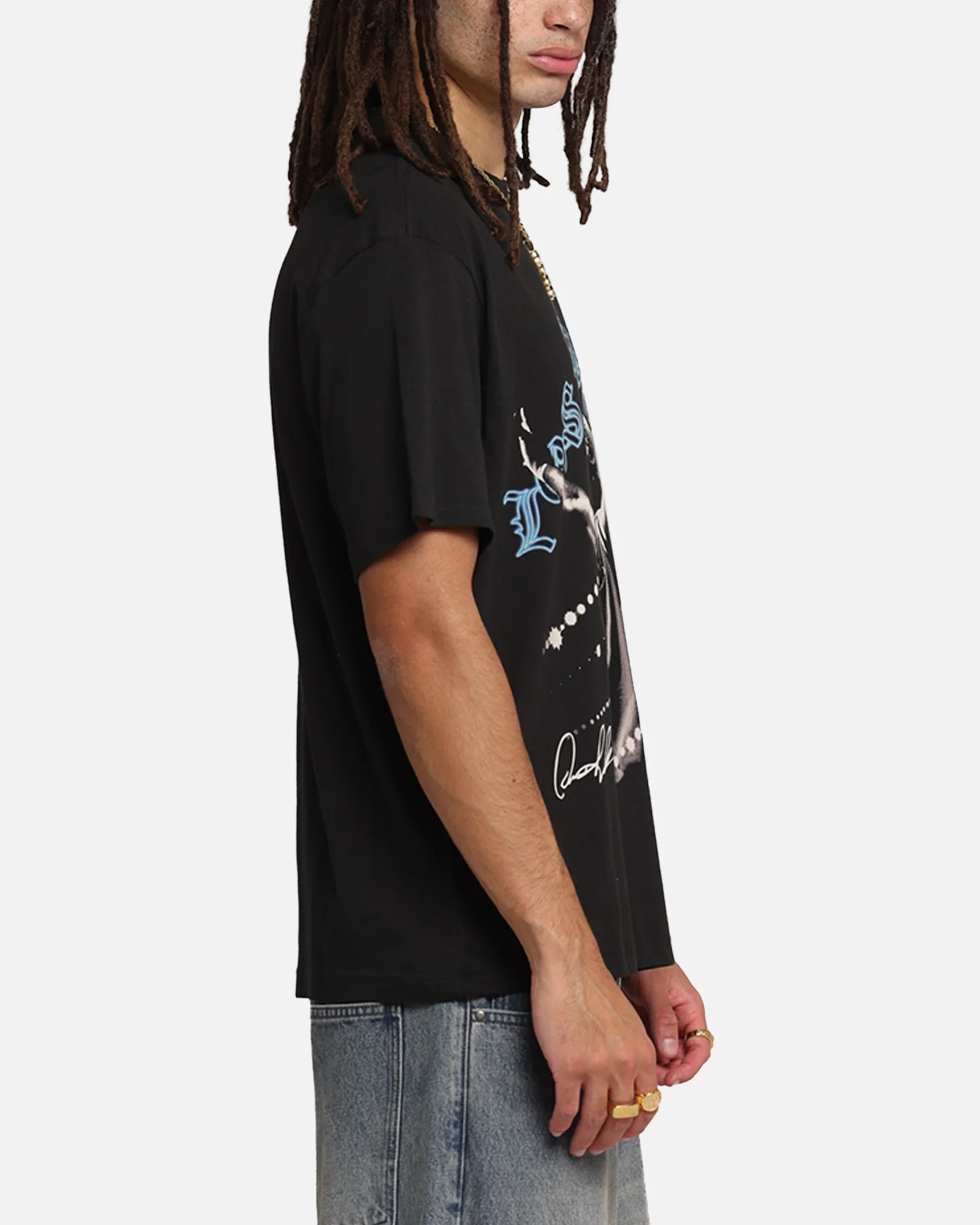 Mitchell & Ness Los Angeles Lakers Dennis Rodman Xray Glow T-Shirt Black - Image 4