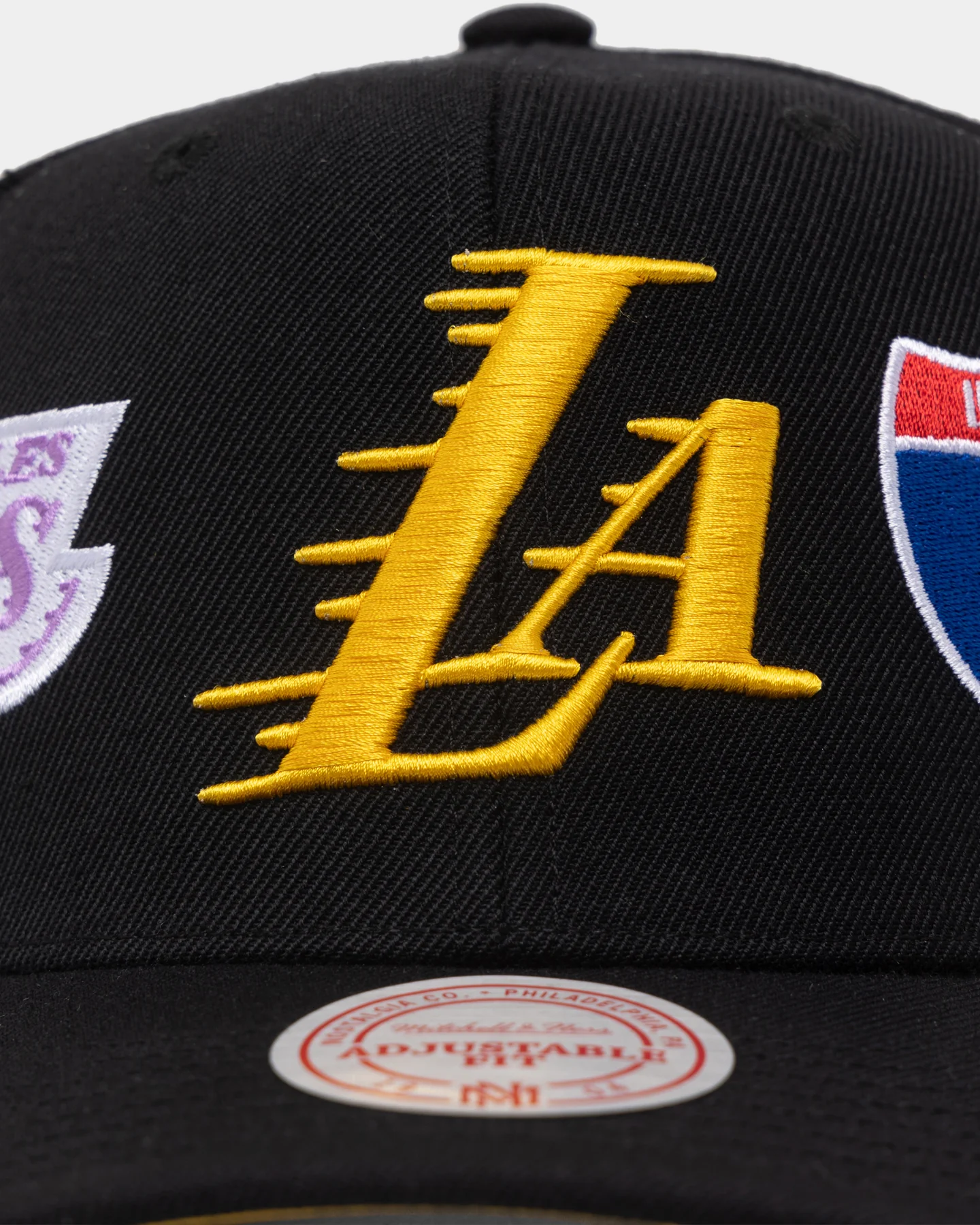 Mitchell & Ness Los Angeles Lakers 'Highway' Pro Crown Snapback Black - Image 5