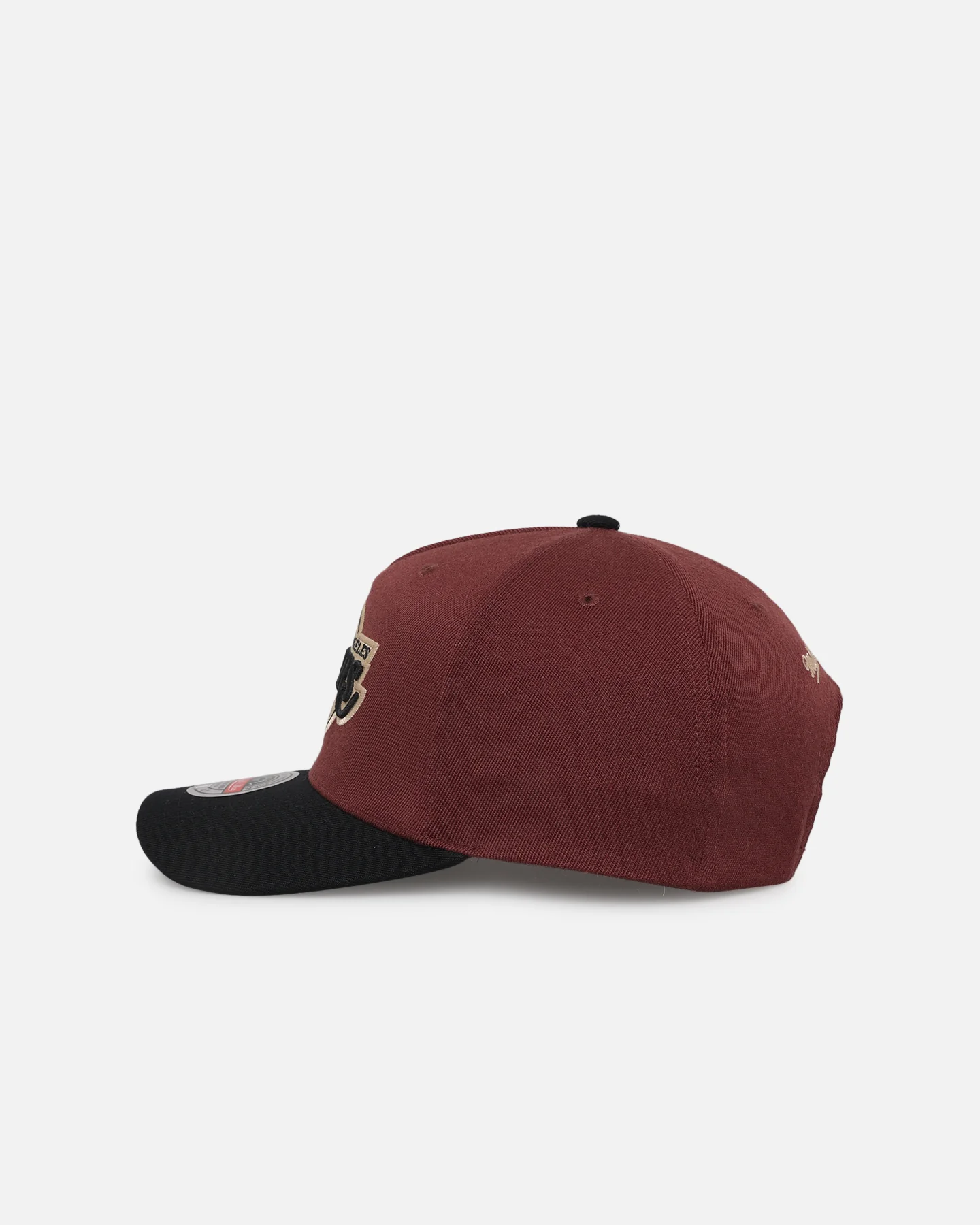 Mitchell & Ness Los Angeles Lakers 'Vintage Burgundy' MVP Snapback Burgundy - Image 4