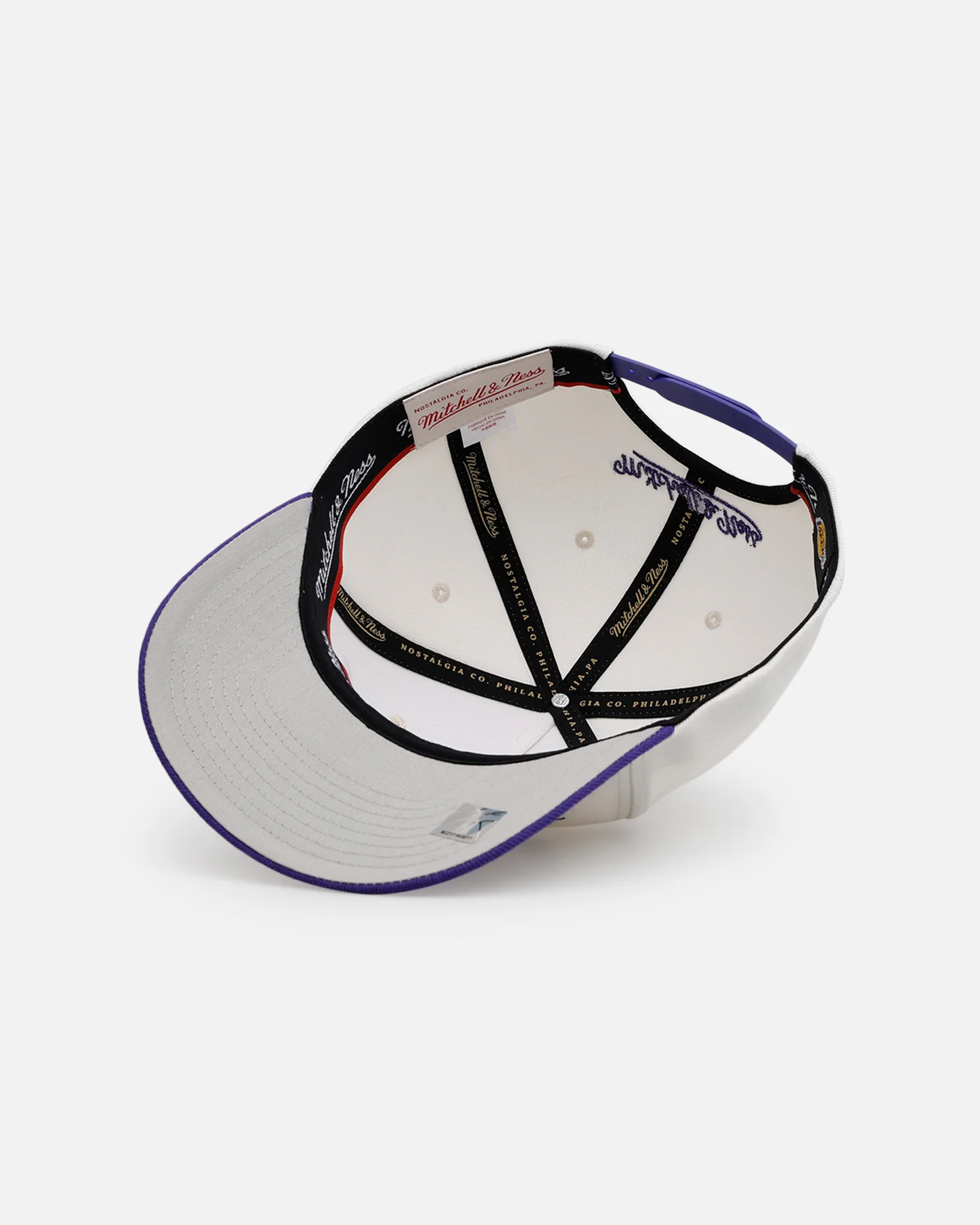 Mitchell & Ness Los Angeles Lakers 'NBA Elite Finals' MVP Snapback Cream/Purple - Image 6