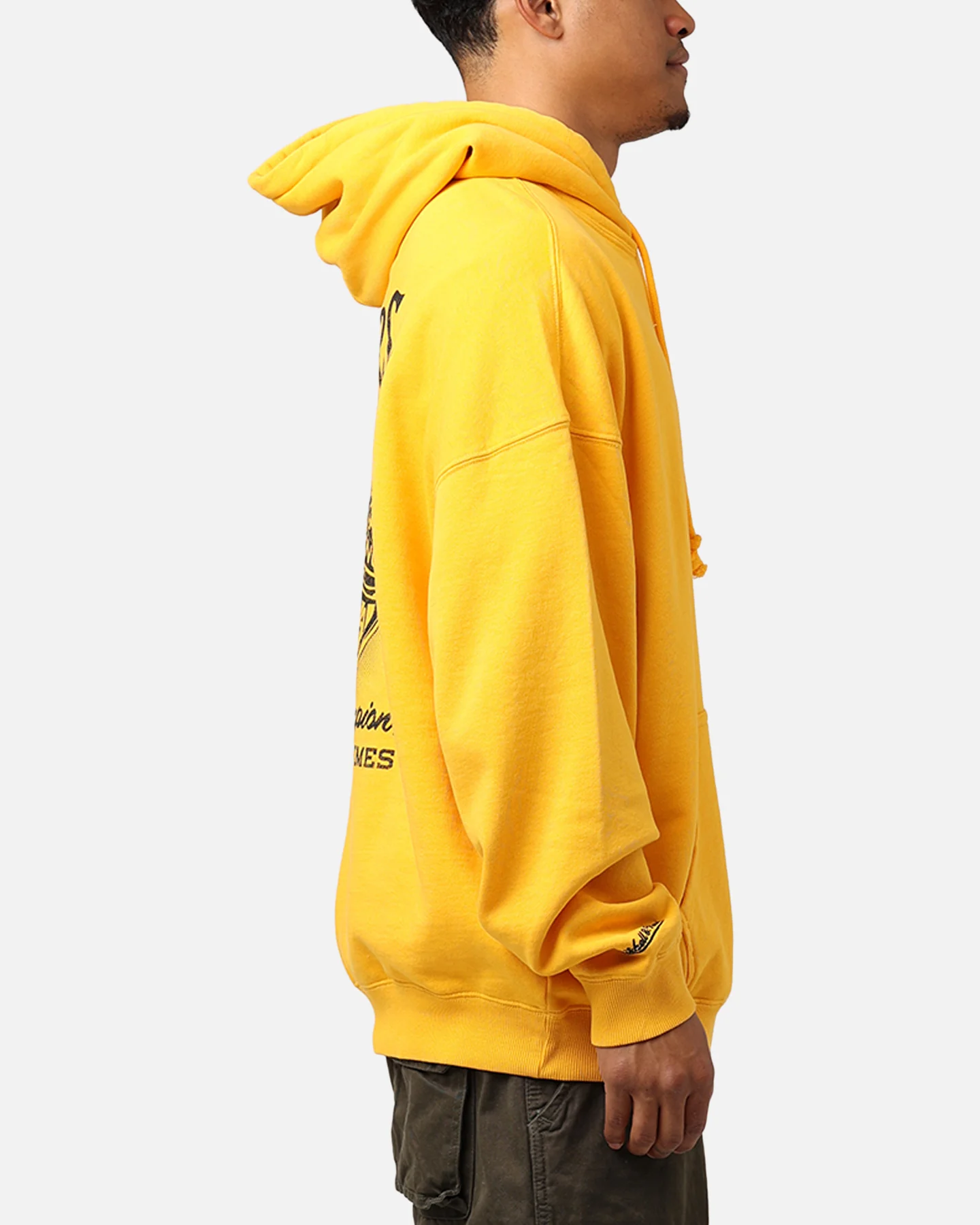 Mitchell & Ness Los Angeles Lakers Rings Hoodie Ochre - Image 4