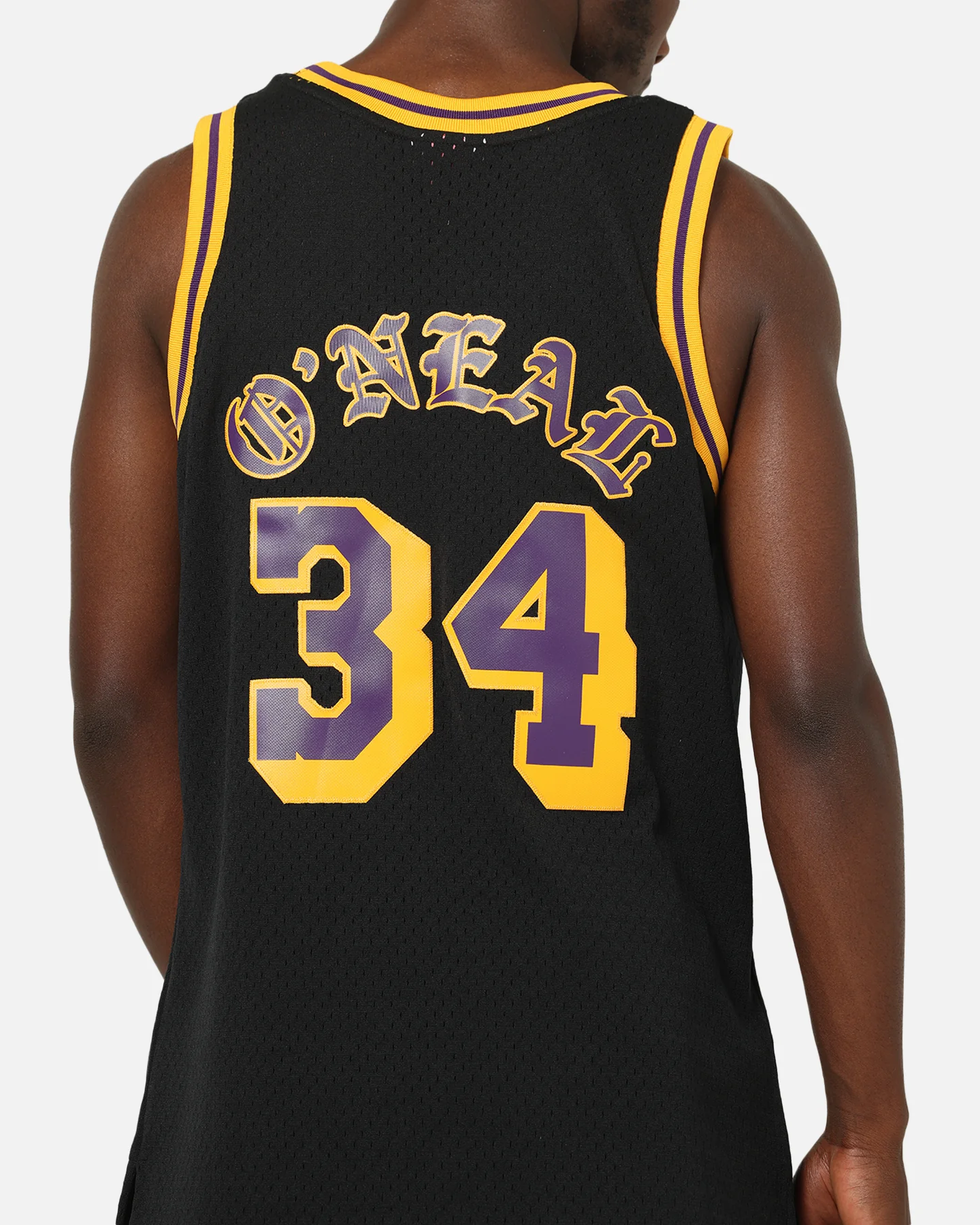 Mitchell & Ness Los Angeles Lakers Shaquille O'Neal Gothic Swing Jersey Black - Image 8