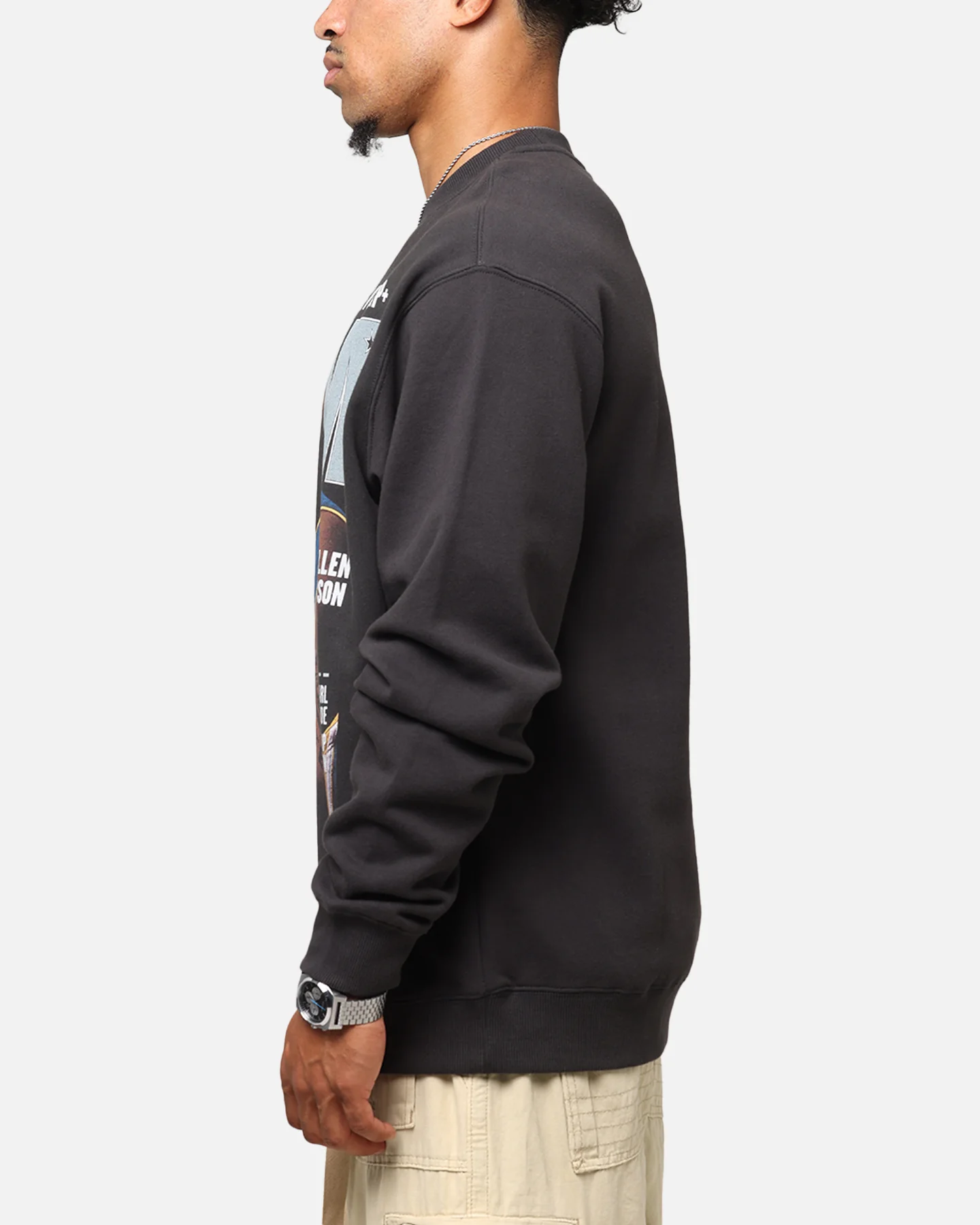 Mitchell & Ness Los Angeles Lakers Shaquille O'Neal Slam Magazine Crewneck Faded Black - Image 5
