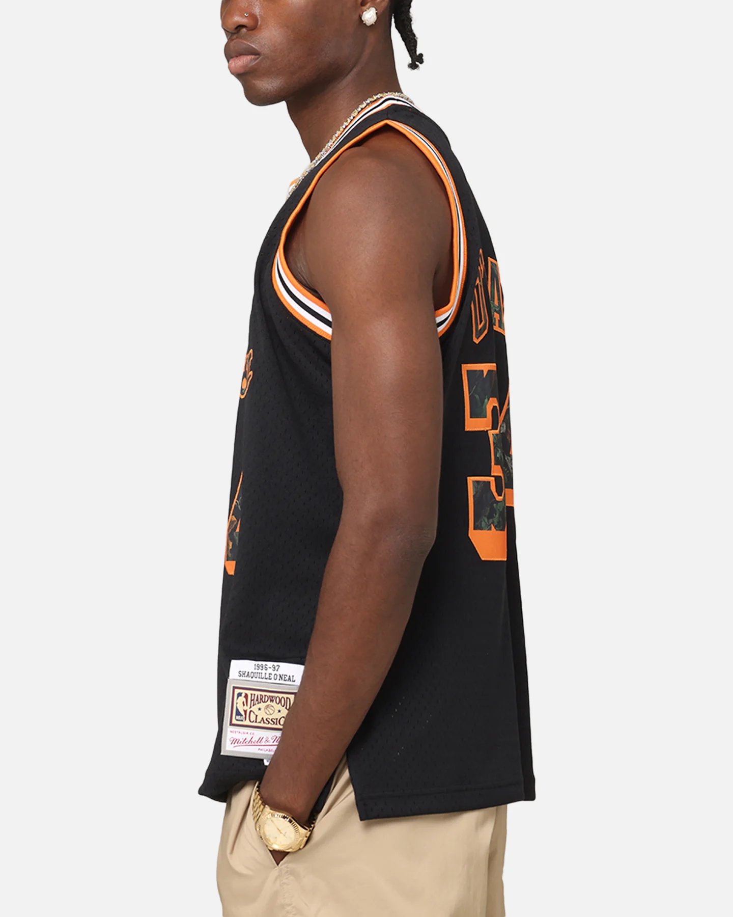 Mitchell & Ness Los Angeles Lakers Shaquille O'Neal 'Wilderness' 97 Swing Jersey Black - Image 6