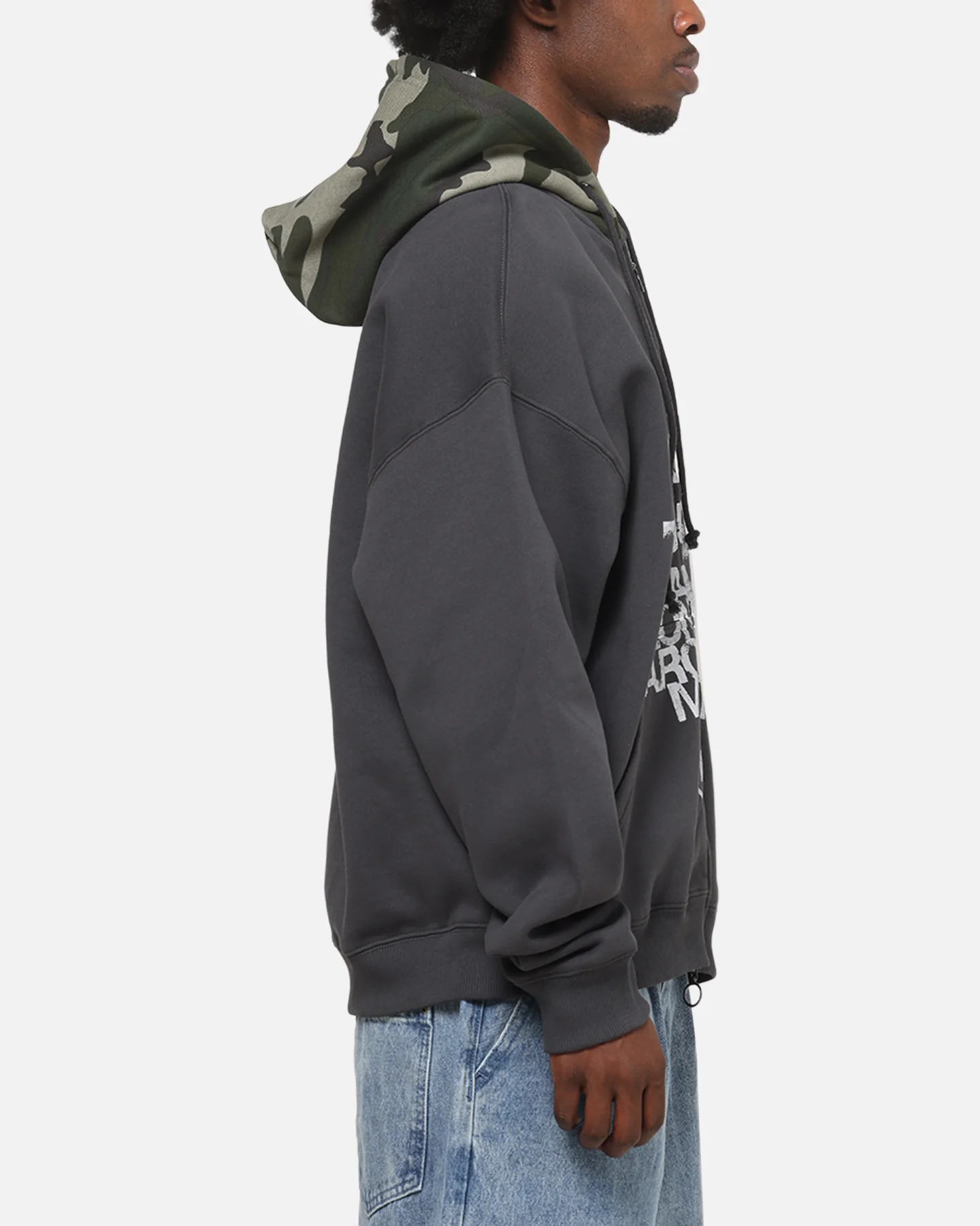 Mitchell & Ness Los Angeles Lakers World Tour Hoodie Washed Black - Image 4