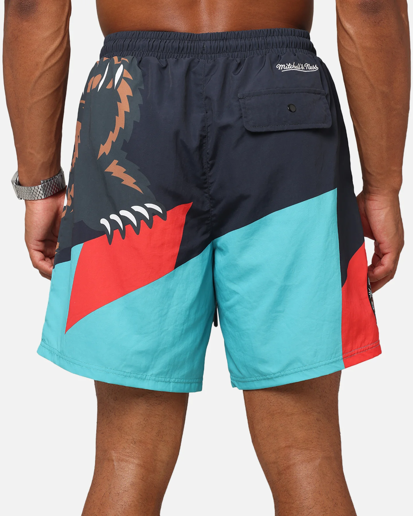 Mitchell & Ness Memphis Grizzlies 30 Year Shorts Black/Teal - Image 8