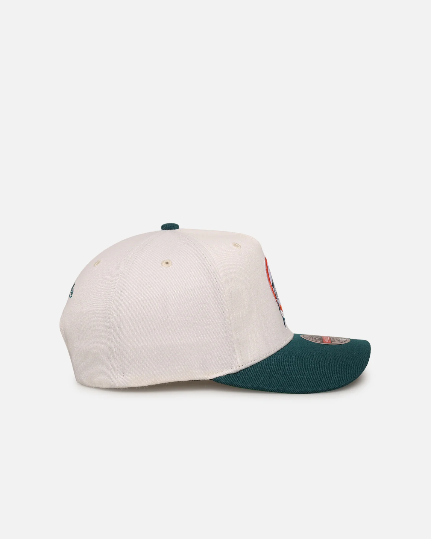 Mitchell & Ness Miami Dolphins 'Go Team Go' MVP Snapback Off White/Teal - Image 3