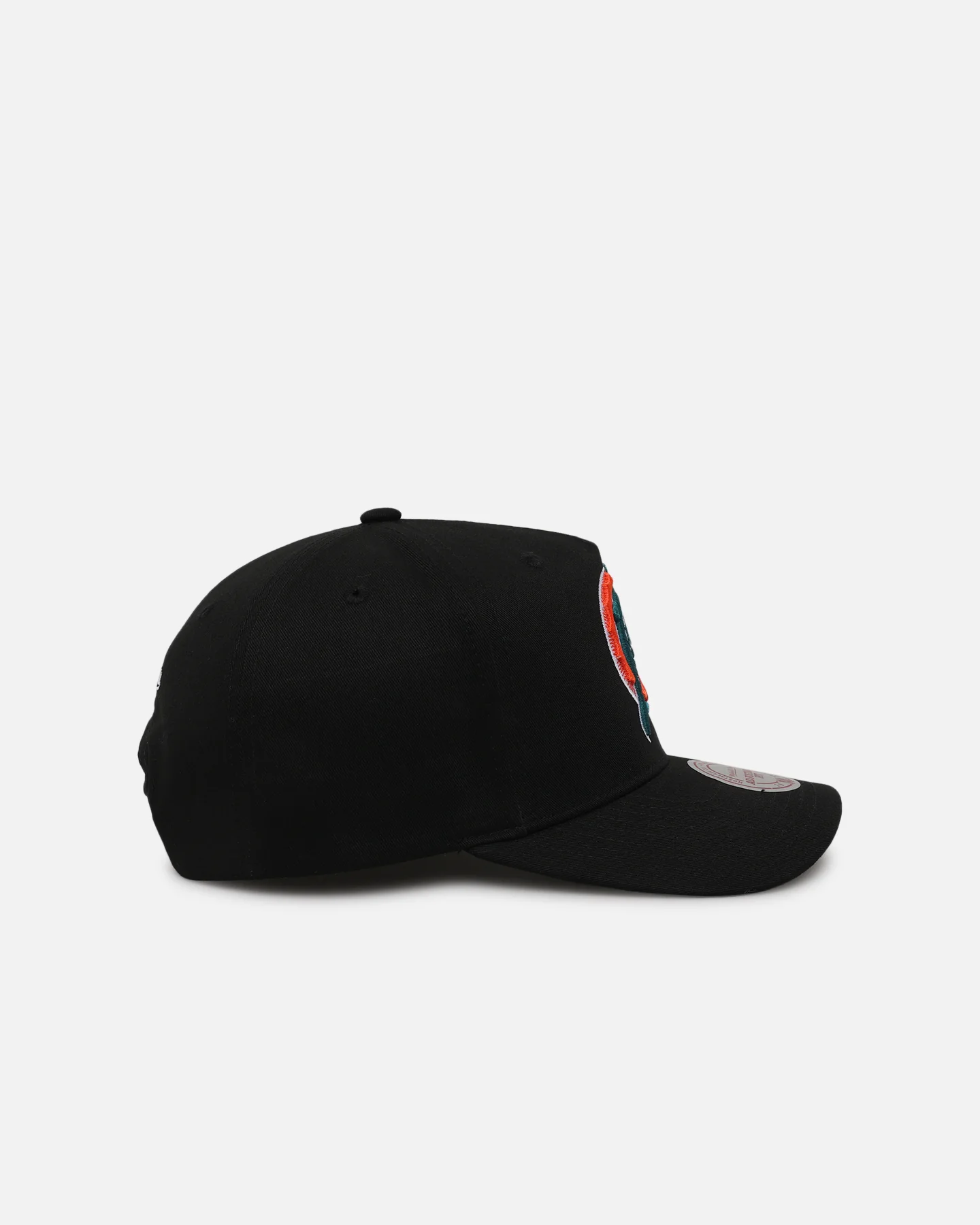 Mitchell & Ness Miami Dolphins Team Colour Logo MVP Snapback Black - Image 3