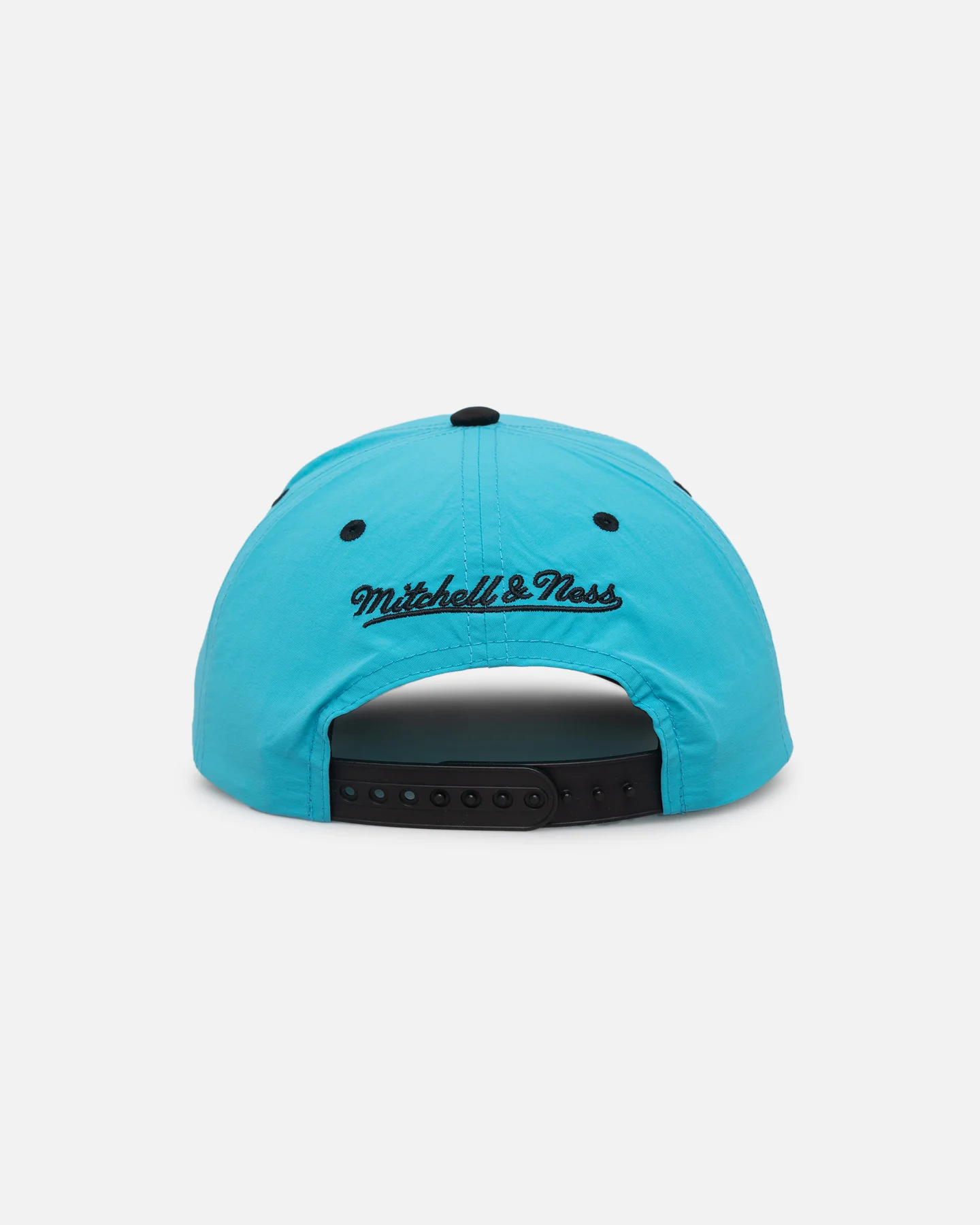 Mitchell & Ness Miami Heat Nylon Deadstock 2-Tone Snapback Bright Aqua/Black - Image 2