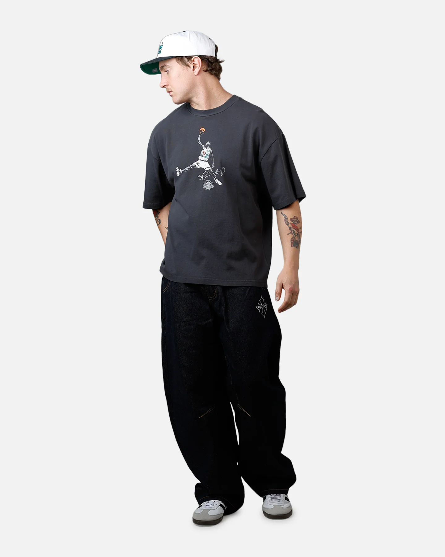 Mitchell & Ness NBA 1996 All-Star Game T-Shirt Washed Black - Image 3