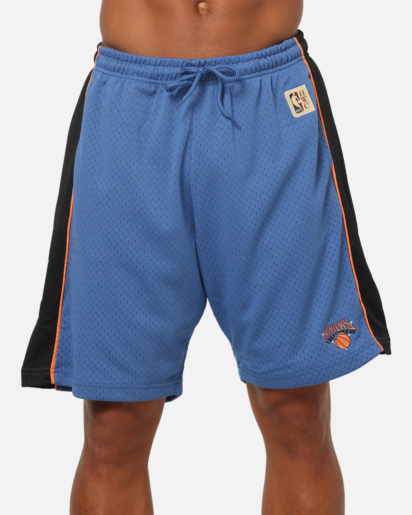 Mitchell & Ness New York Knicks Panel Shorts Blue Slate/Black - Image 7