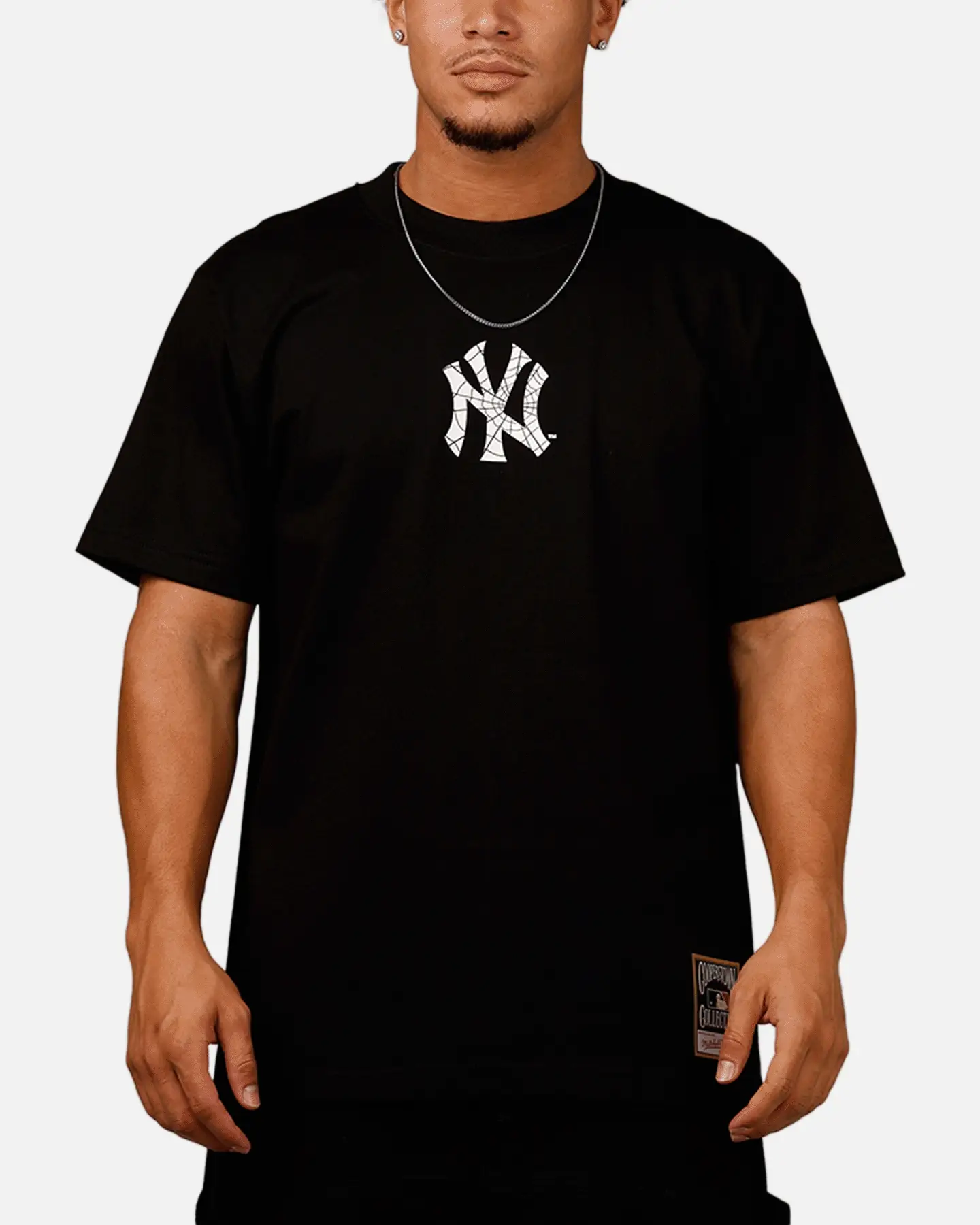 Mitchell & Ness New York Yankees Web T-Shirt Black - Image 2