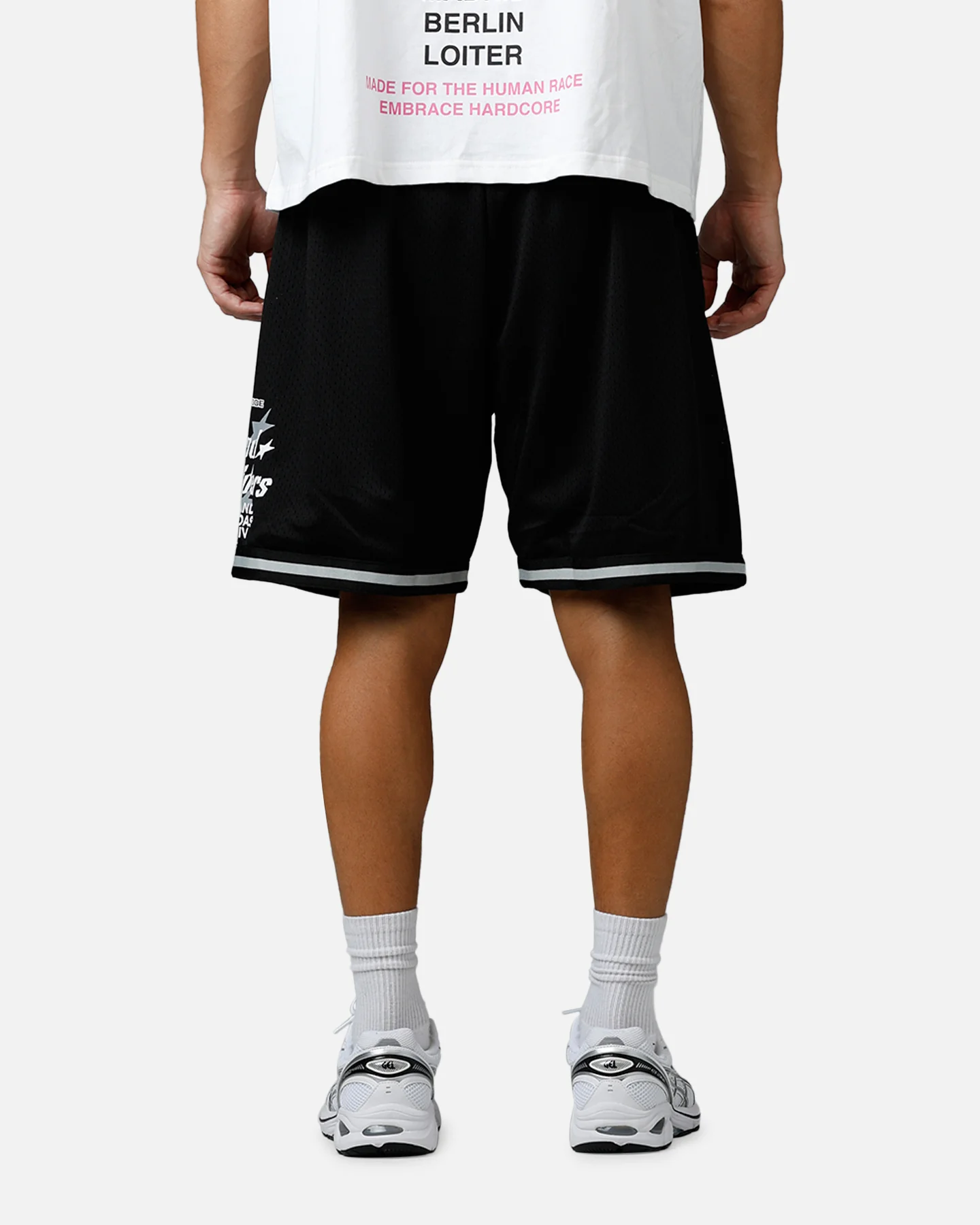 Mitchell & Ness Oakland Raiders Beastmode Mesh Shorts Black - Image 5