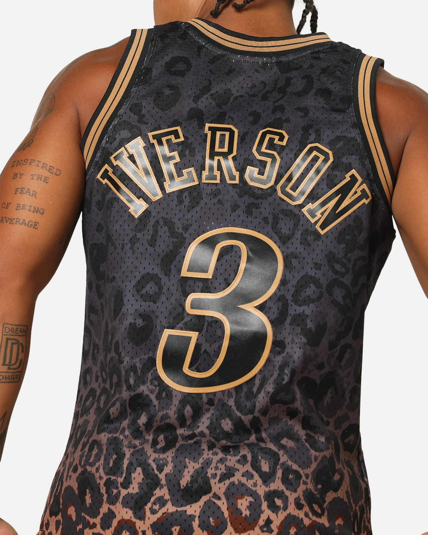 Mitchell & Ness Philadelphia 76ers Allen Iverson 'Leopard' Swing Jersey Black/Leopard - Image 8