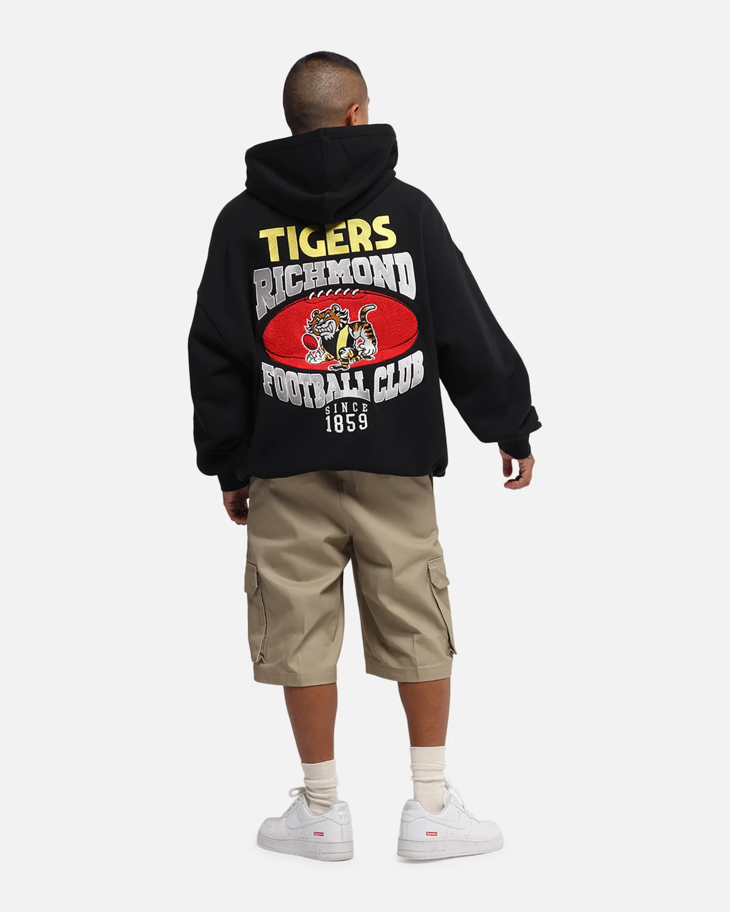 Mitchell & Ness Richmond Tigers Team Hoodie Solid Black - Image 3