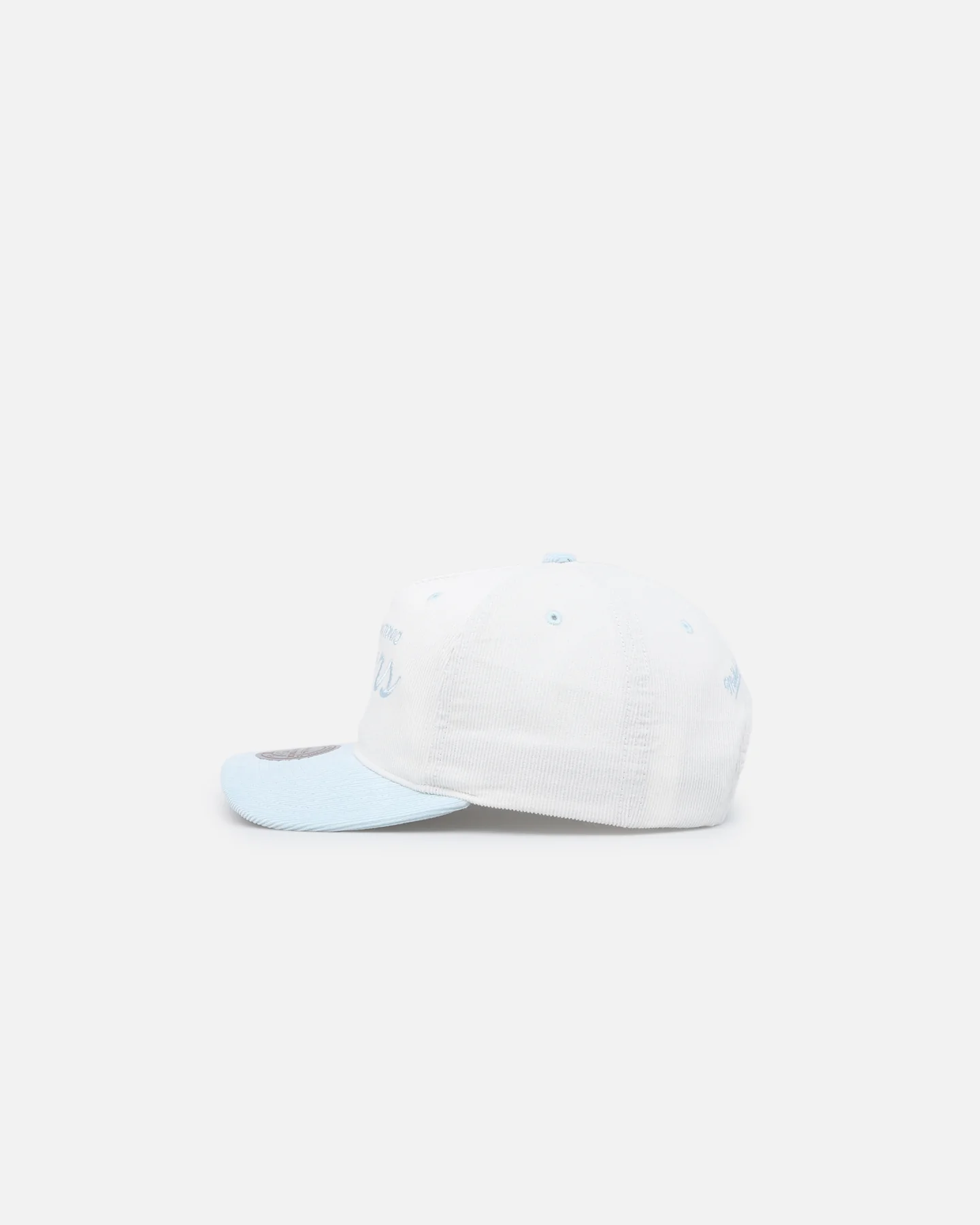 Mitchell & Ness San Antonio Spurs 'Pastel Corduroy' Deadstock Snapback White Cream/Light Blue - Image 4