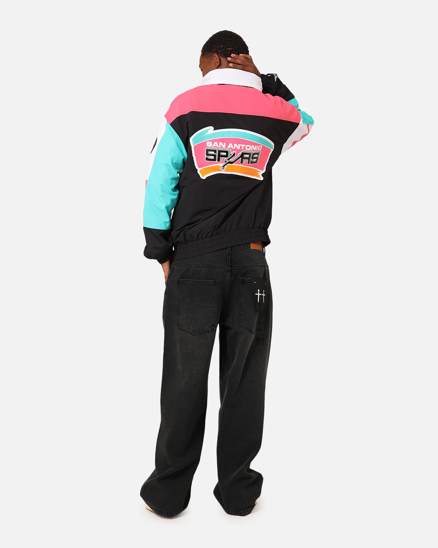 Mitchell & Ness San Antonio Spurs 'Spurs 2014 Champs' 25th Anniversary Jacket Multi - Image 4