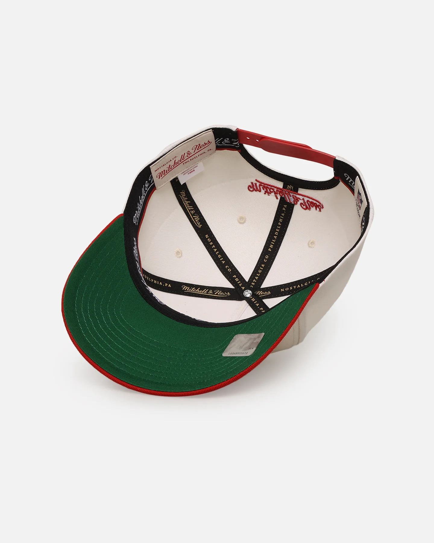 Mitchell & Ness San Francisco 49ers 'Go Team Go' MVP Snapback Off White/Red - Image 6