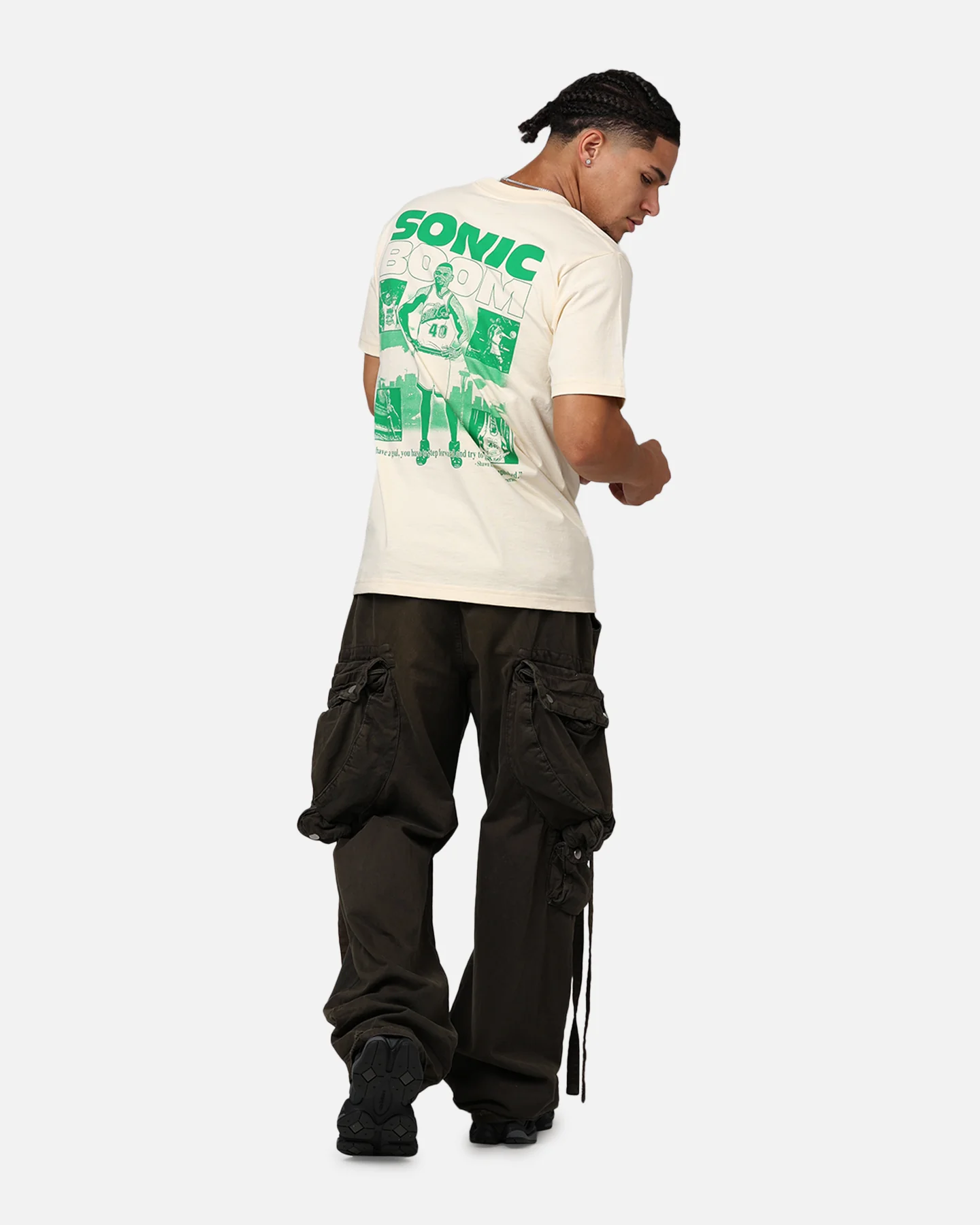 Mitchell & Ness Seattle Sonics Reign Man Kemp T-Shirt White - Image 6