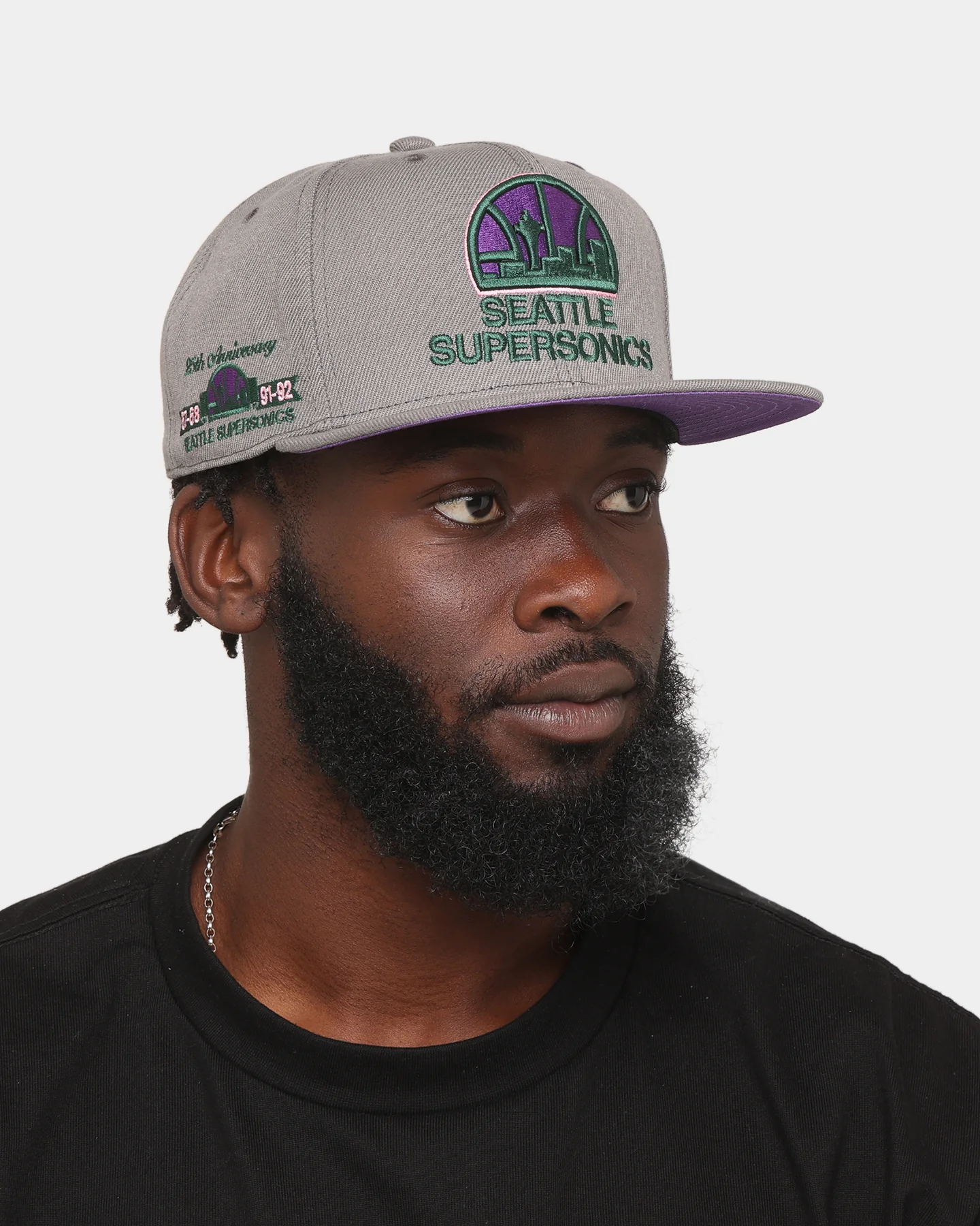 Mitchell & Ness Seattle Supersonics 'From Dusk' Fitted Grey - Image 2