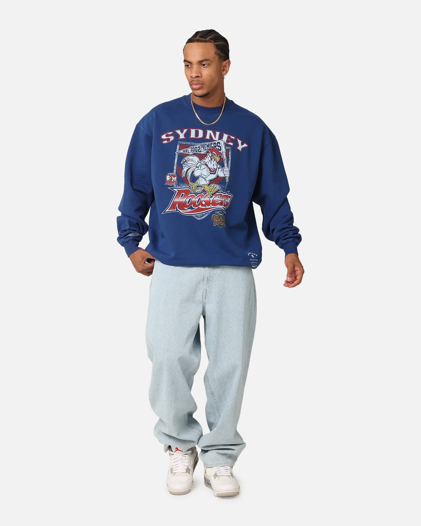 Mitchell & Ness Sydney Roosters 2002 NRL Premiers Crewneck Navy - Image 2