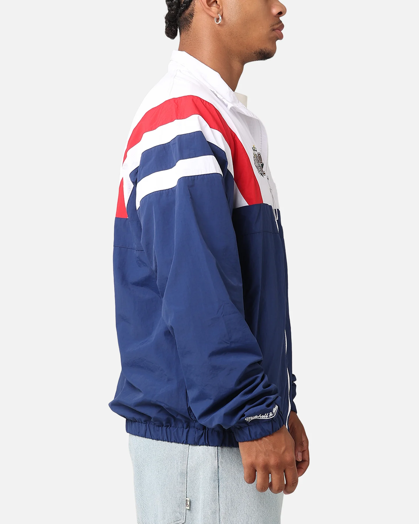 Mitchell & Ness Sydney Roosters Full Zip Spray Jacket White/Red/Navy - Image 5