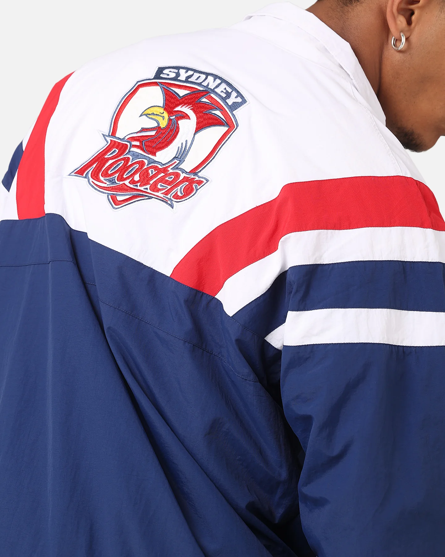 Mitchell & Ness Sydney Roosters Full Zip Spray Jacket White/Red/Navy - Image 7