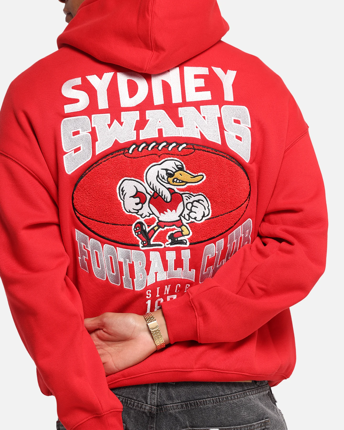 Mitchell & Ness Sydney Swans Team Hoodie Red - Image 7