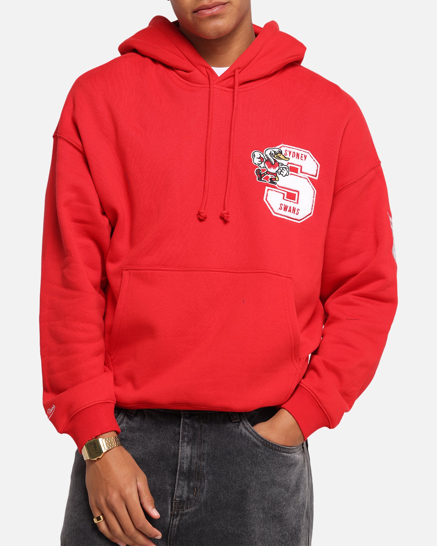 Mitchell & Ness Sydney Swans Team Hoodie Red - Image 8