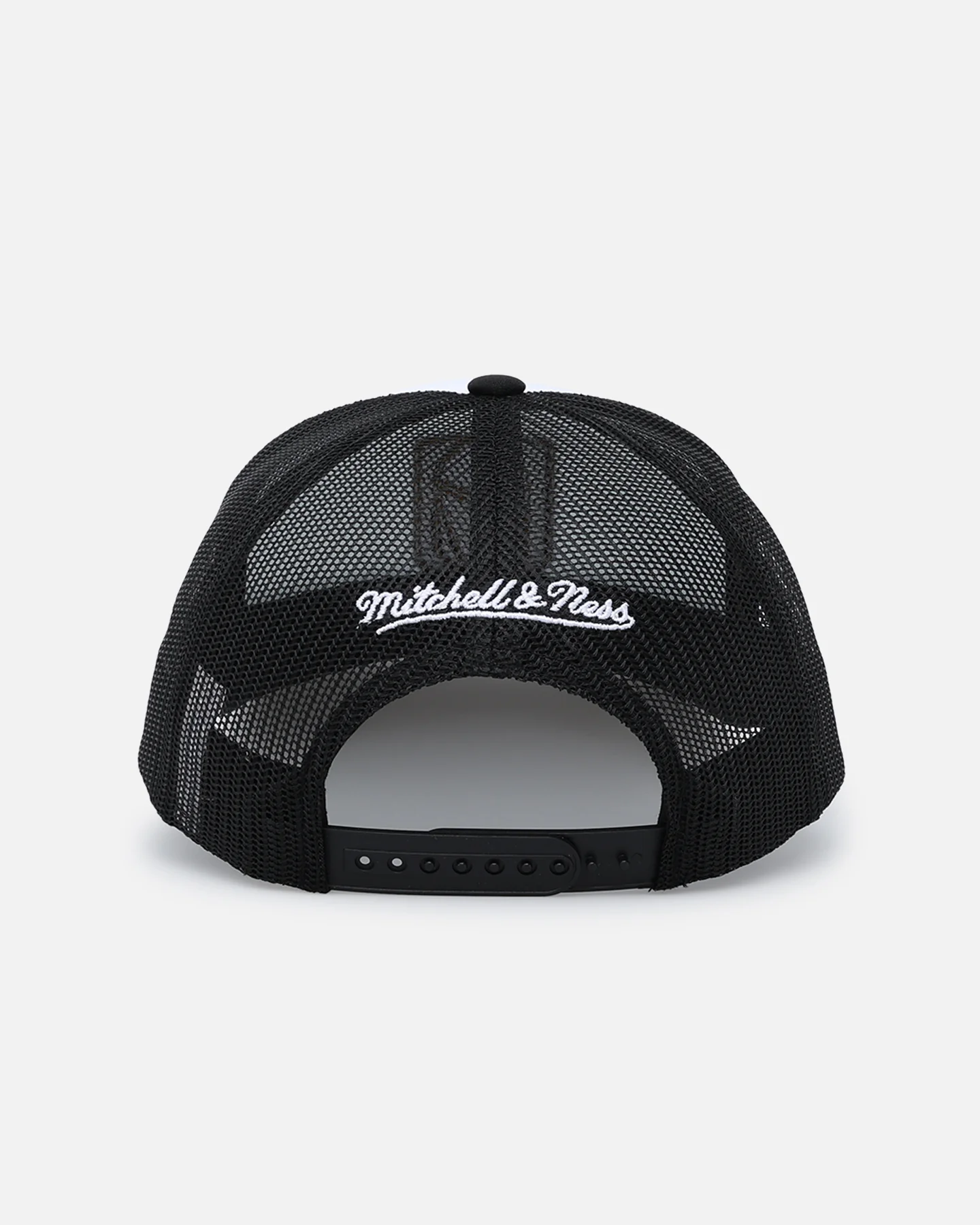 Mitchell & Ness Vegas Golden Knights Logo Foam Trucker Snapback Black/White - Image 2