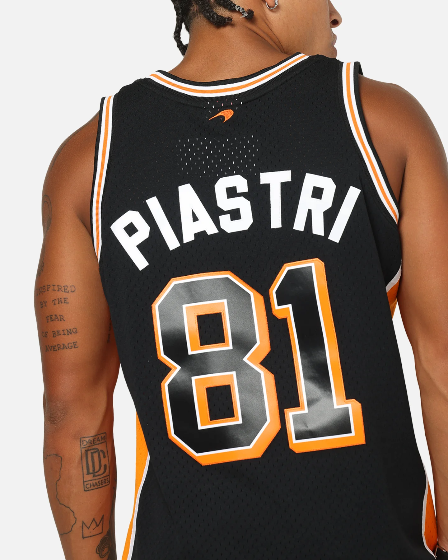 Mitchell & Ness X Mclaren Oscar Piastri Swing Jersey Black/Papaya - Image 7