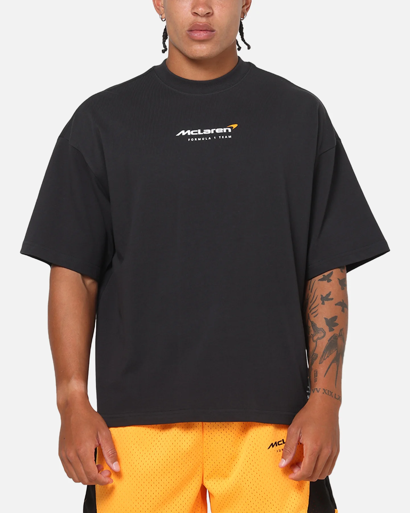 Mitchell & Ness X Mclaren Showcase Boxy T-Shirt Washed Black - Image 2