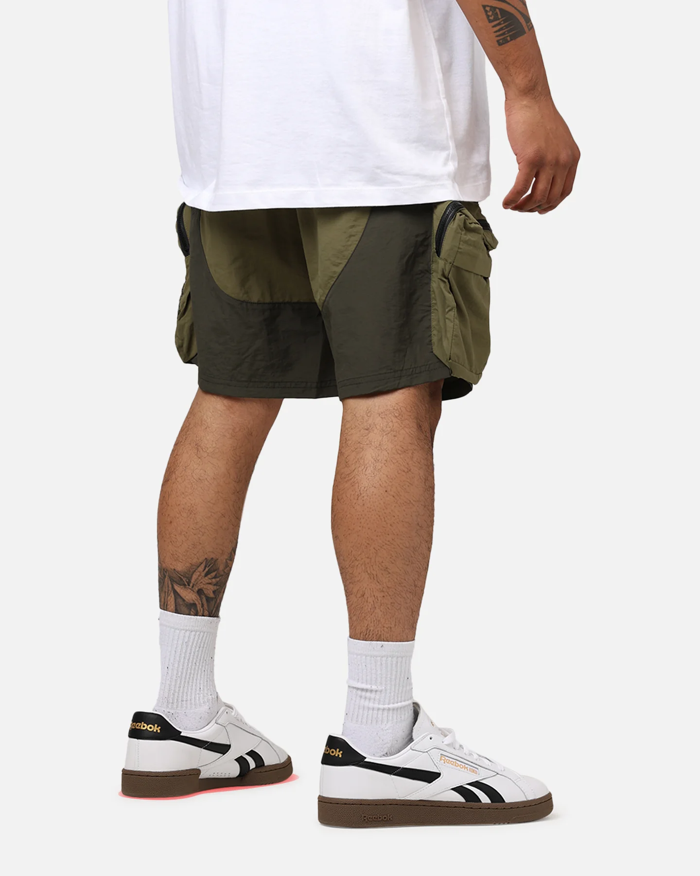 MNML Active Cargo Shorts Olive - Image 3