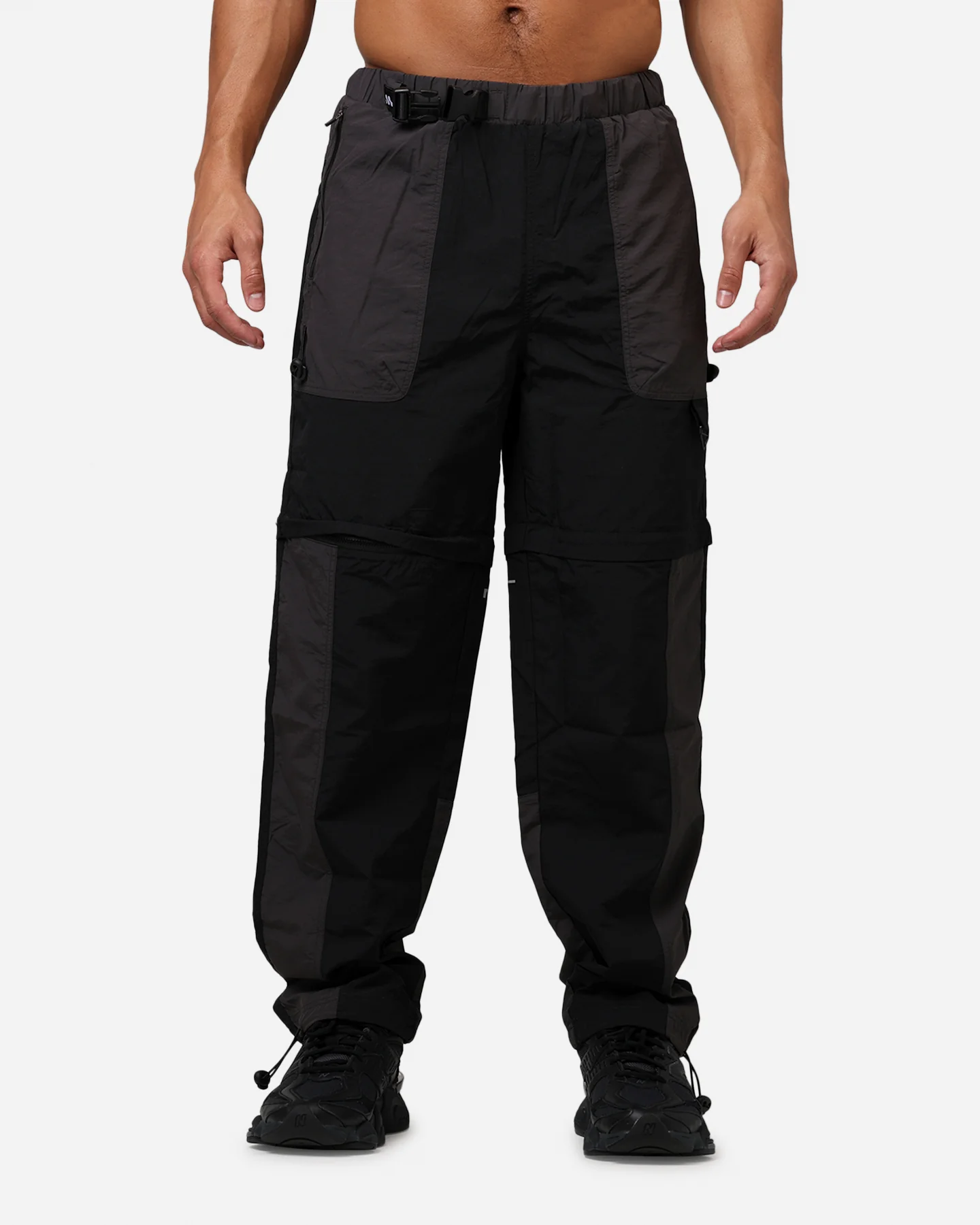 MNML Active Convertible Joggers Black - Image 6