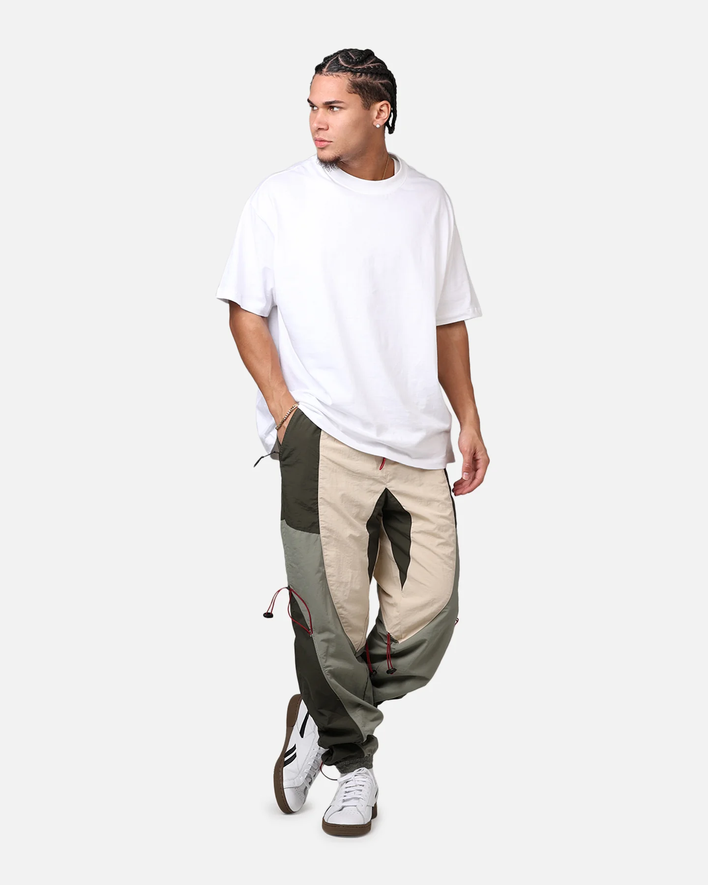 MNML Active Windbreaker Joggers Olive - Image 2