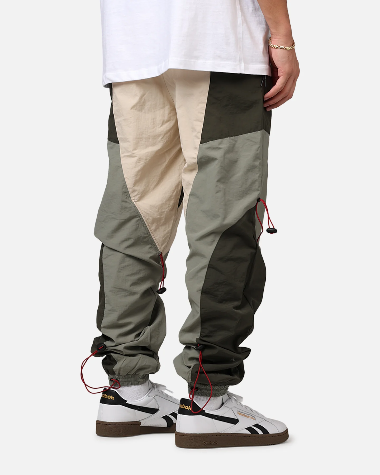 MNML Active Windbreaker Joggers Olive - Image 3
