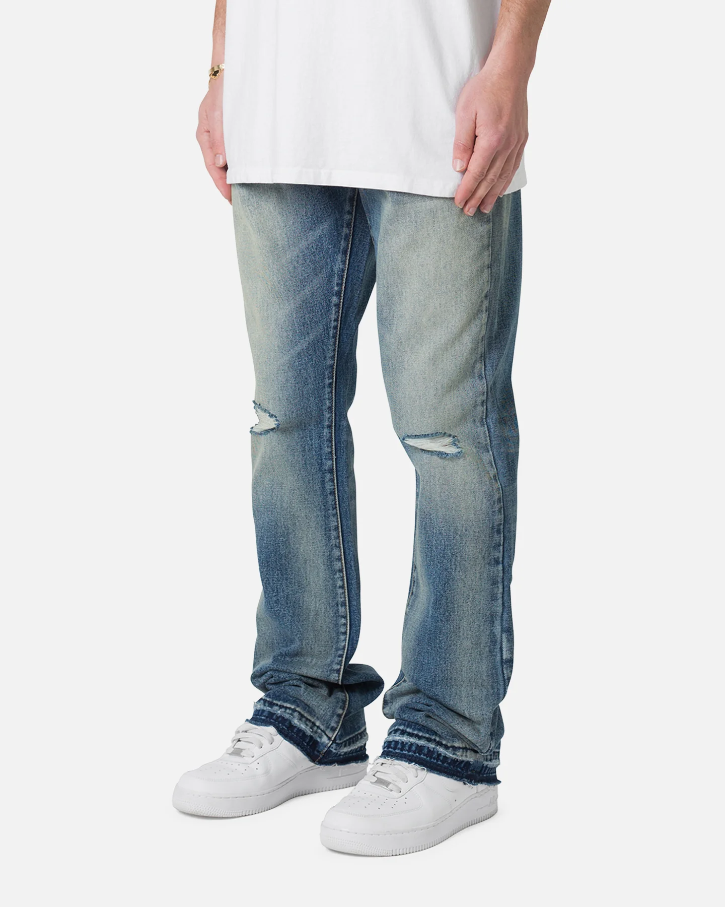 MNML B317 Flare Denim Jeans Blue - Image 2
