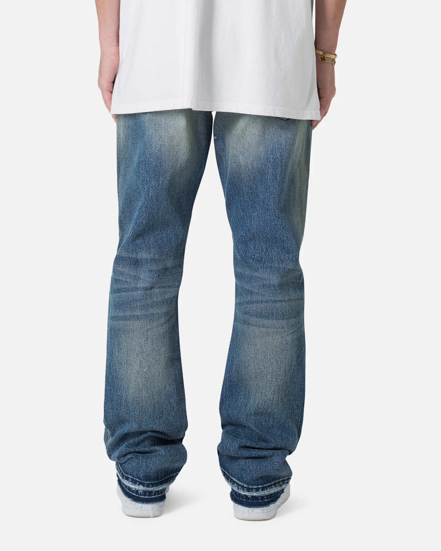 MNML B317 Flare Denim Jeans Blue - Image 4