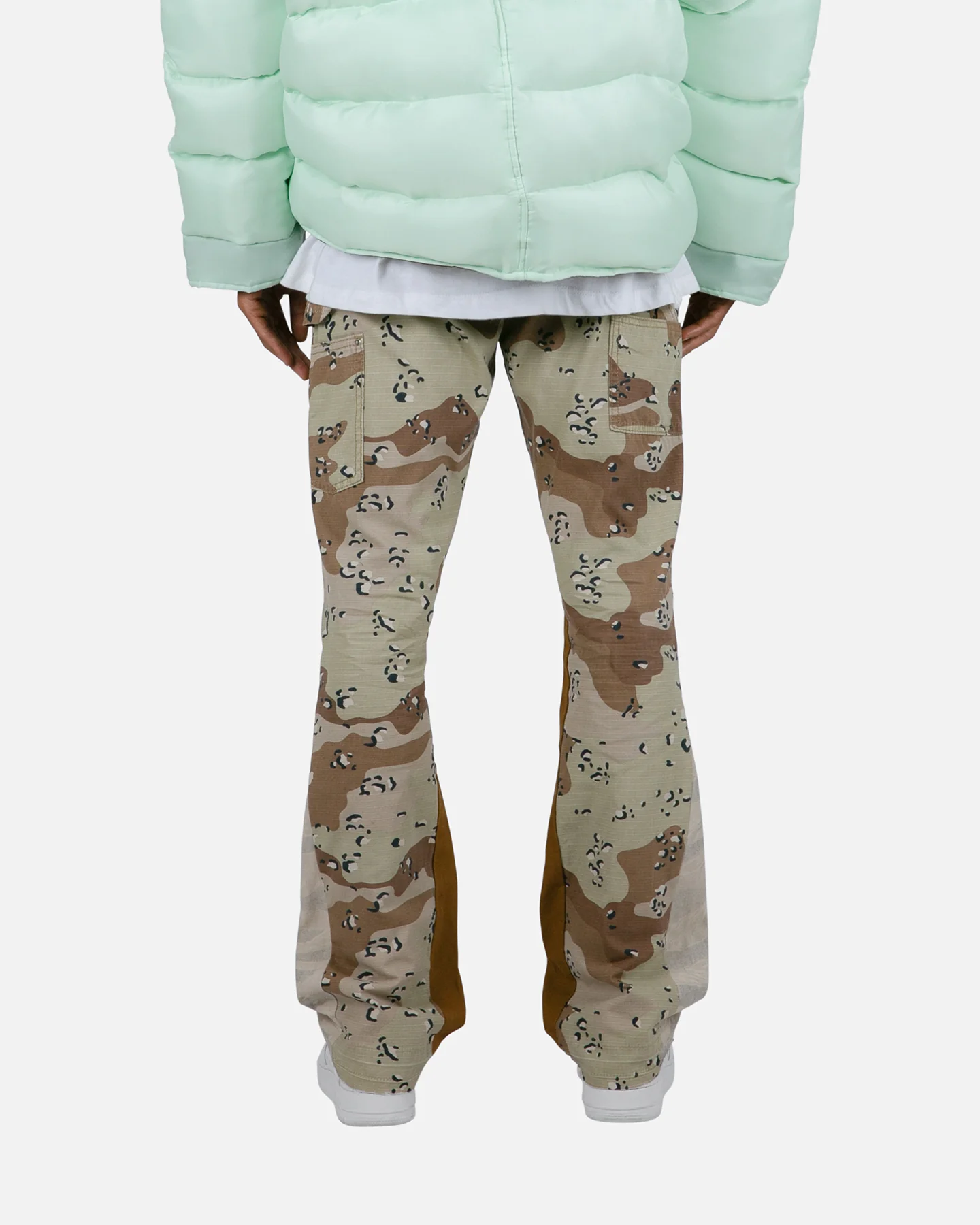 MNML B493 Flare Denim Pants Camo - Image 4