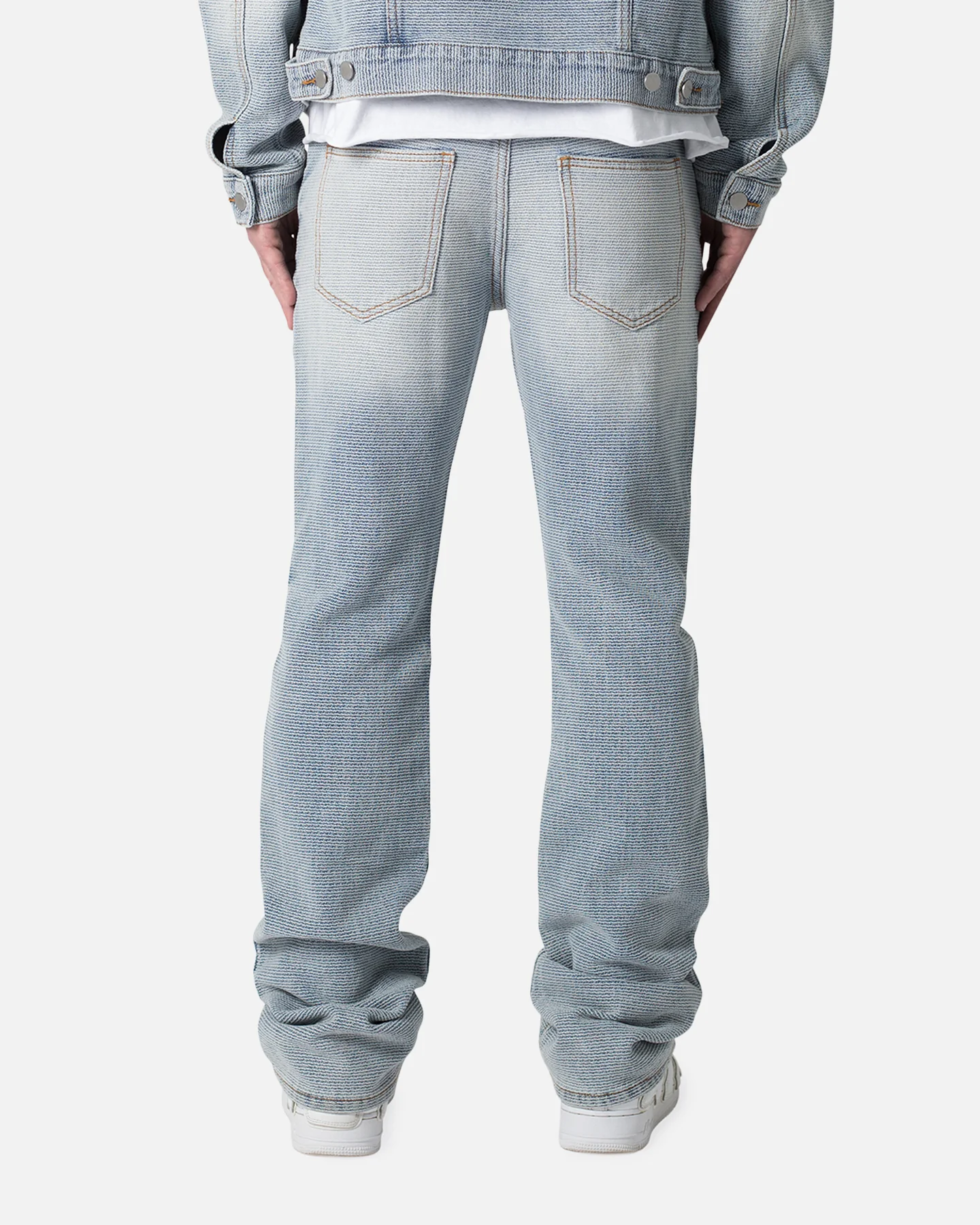 MNML B575 Flare Denim Jeans Blue - Image 4