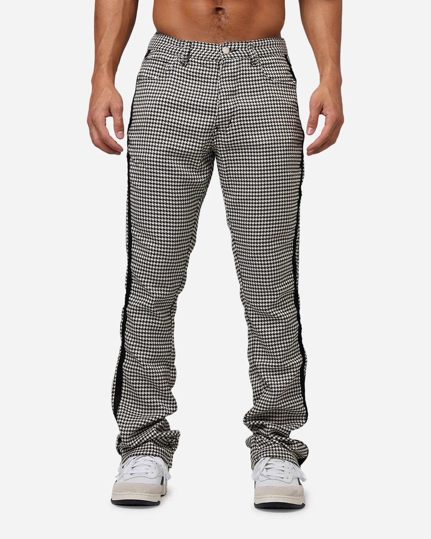 MNML B667 Diamond Tile Flare Pants Multi - Image 6