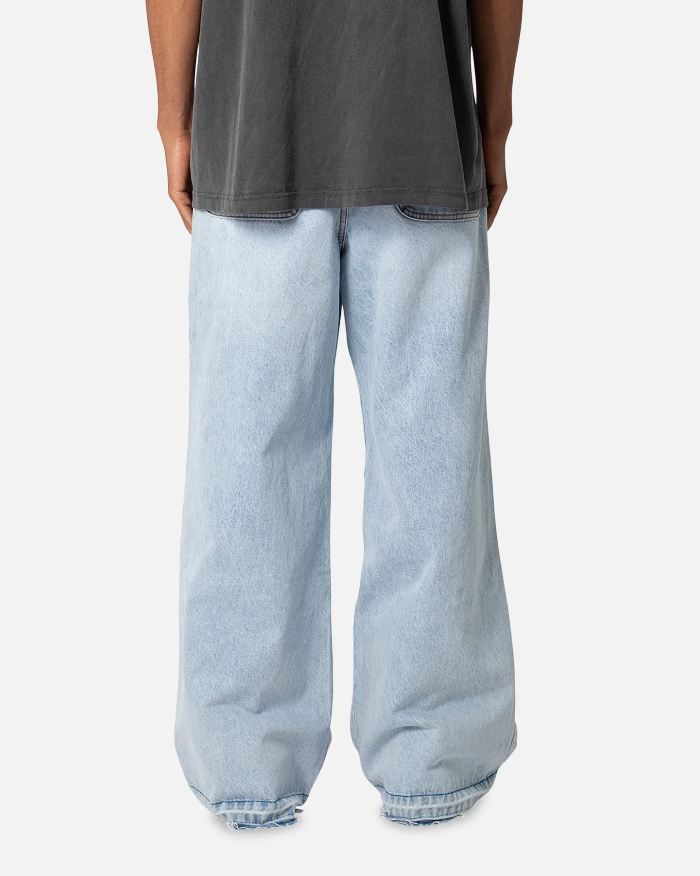 MNML Baggy Skater Denim Jeans Light Blue - Image 4