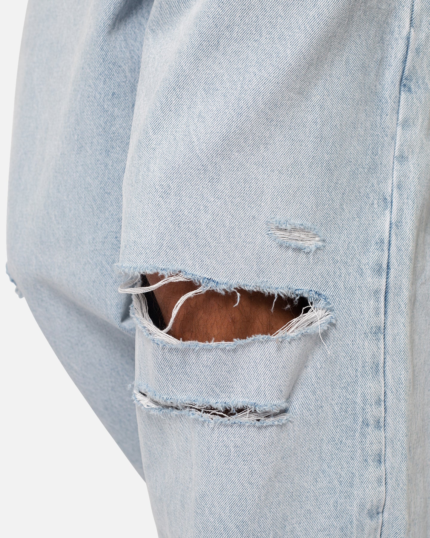 MNML Baggy Skater Denim Jeans Light Blue - Image 5