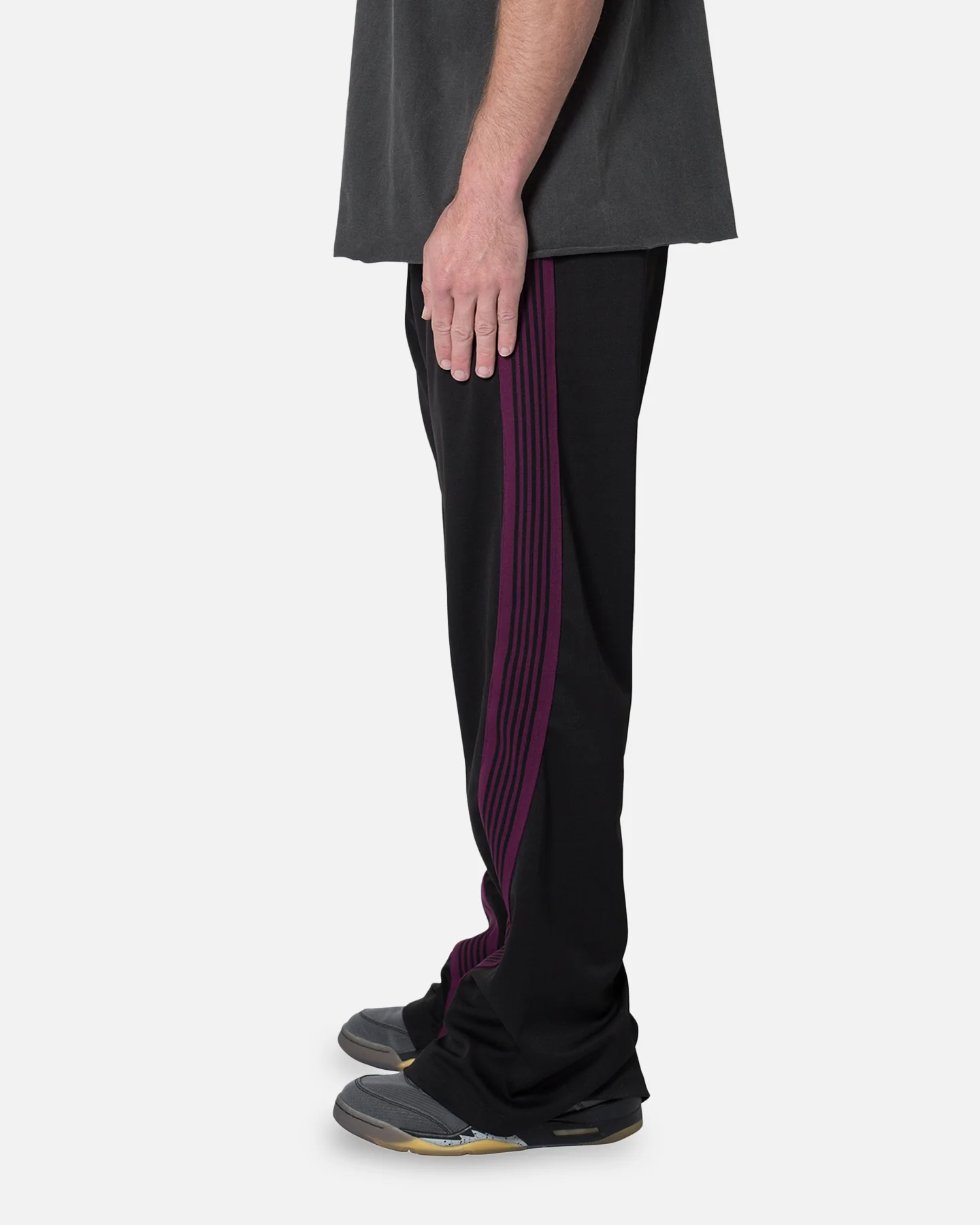 MNML Bent Tape Track Pants Black - Image 3
