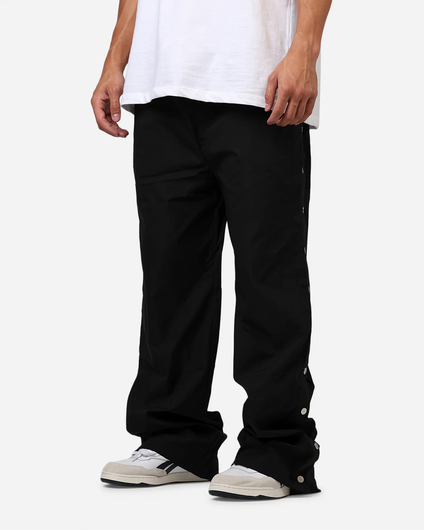 MNML Button Lined Pants Black - Image 4