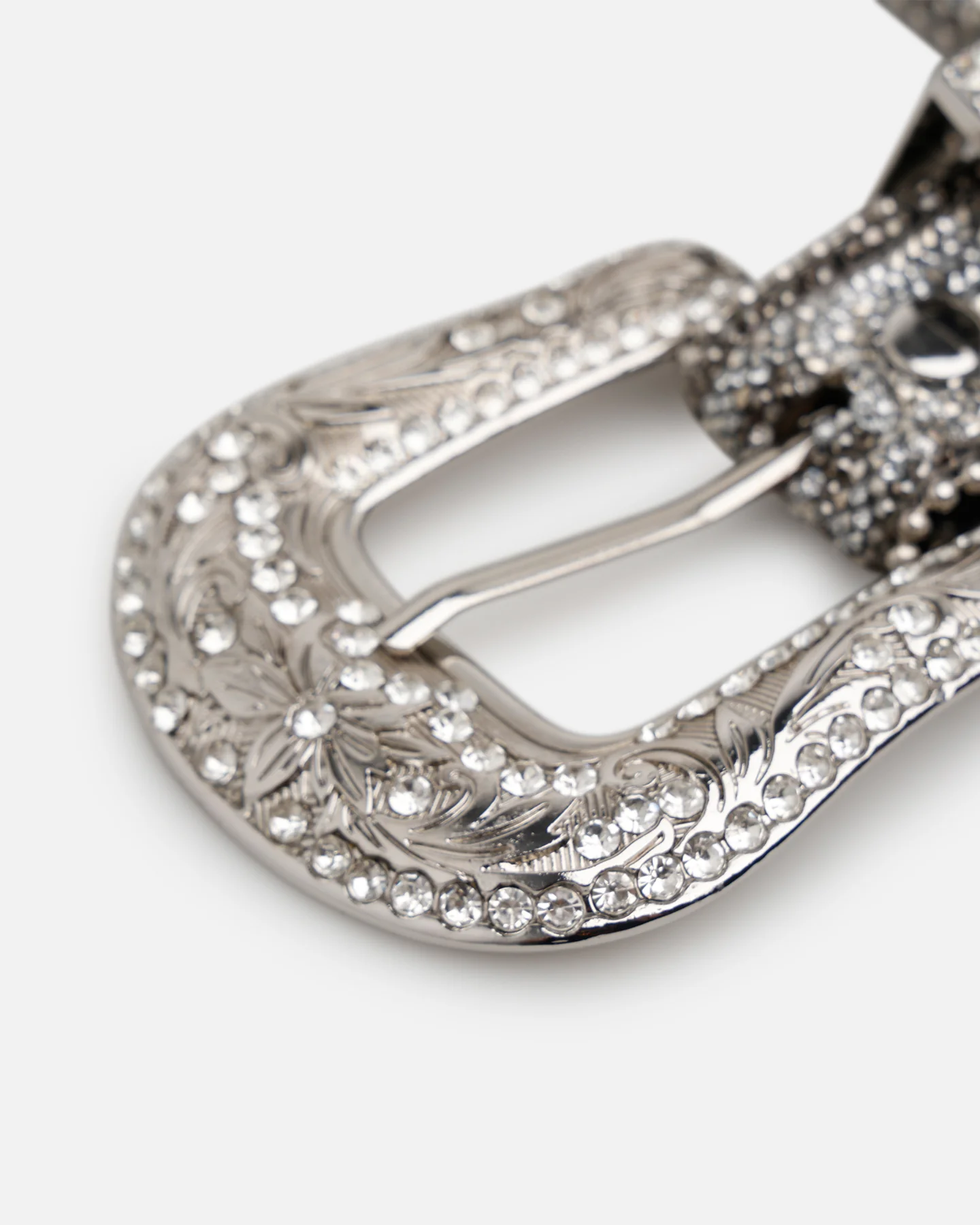 MNML Chevron Caviar Belt Silver - Image 2