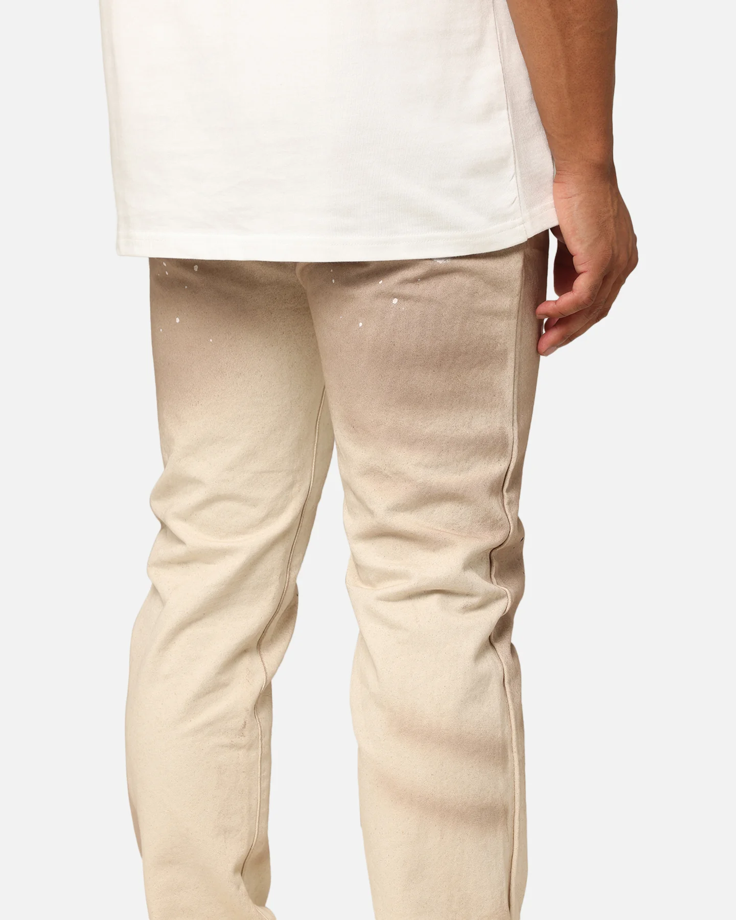 MNML D713 Dust Denim Jeans Cream - Image 4