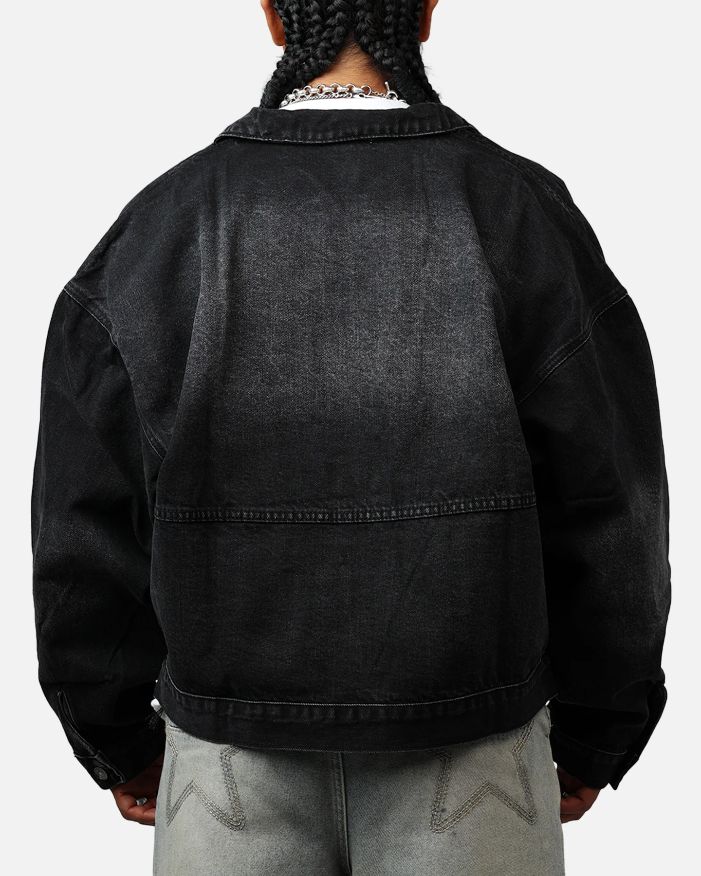MNML Denim Choir Coat Washed Black - Image 2