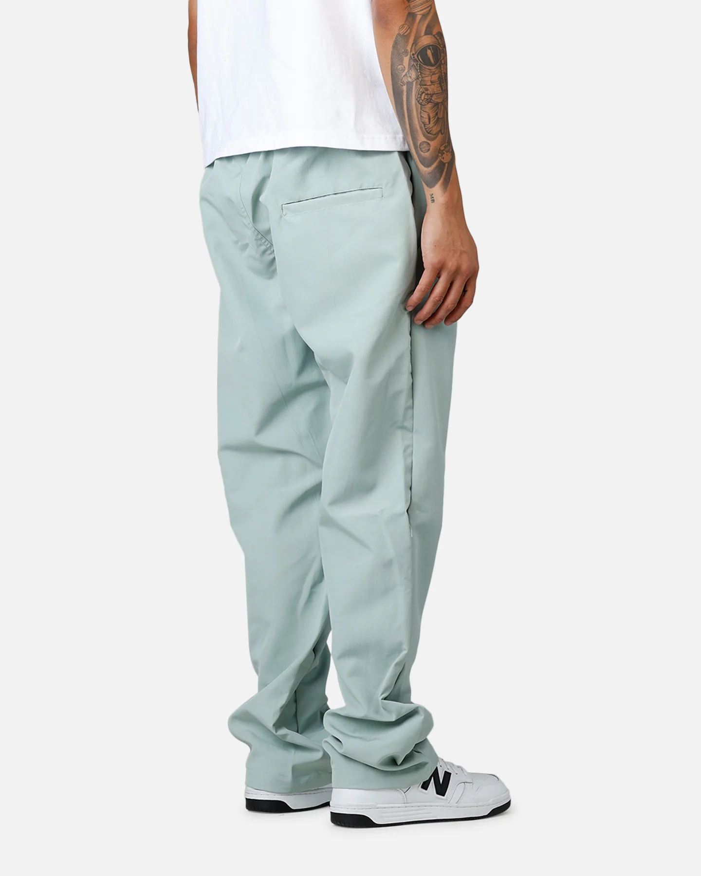 MNML Drawstring Trousers Seafoam - Image 3