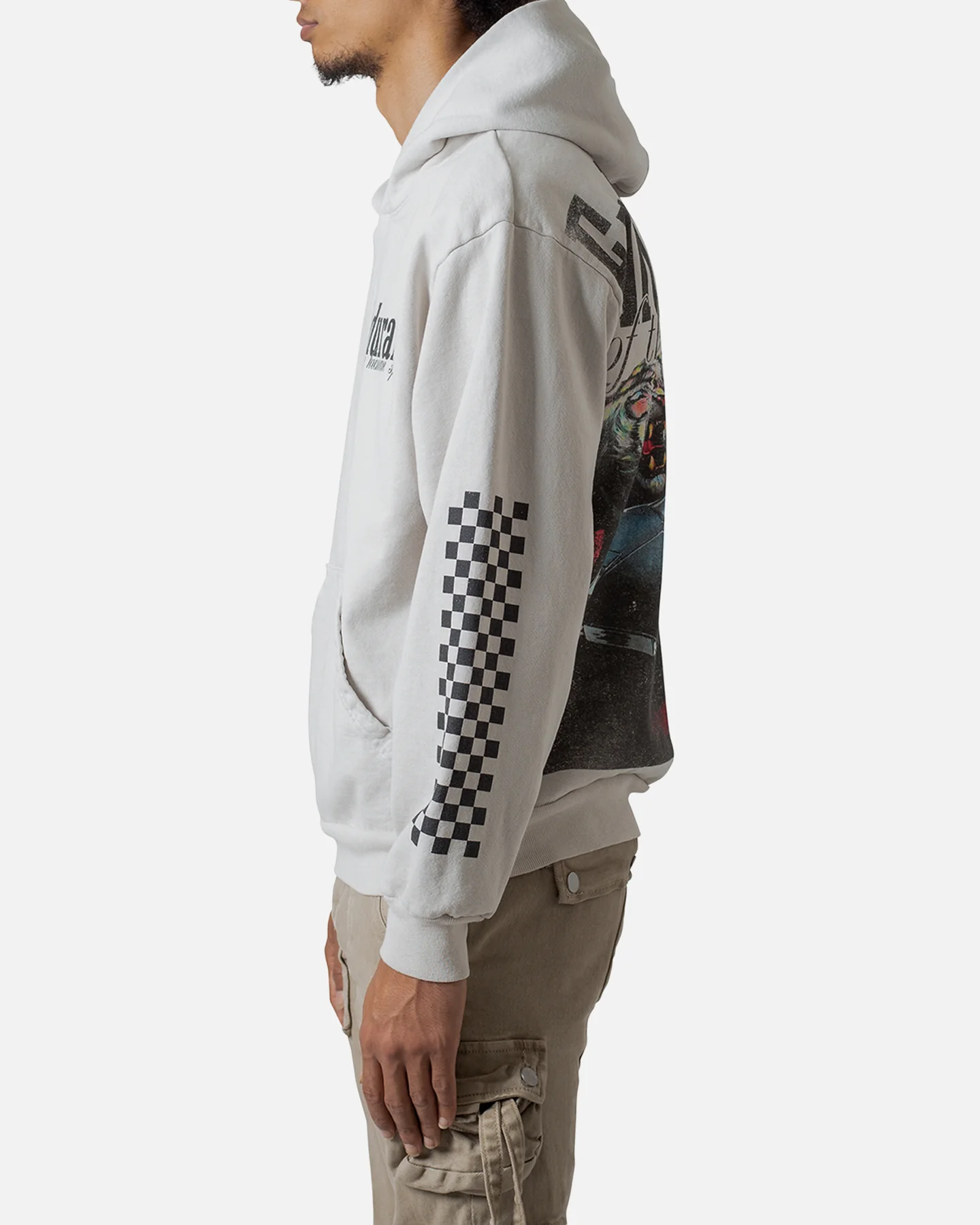 MNML Endurance Hoodie Light Grey Heat - Image 3